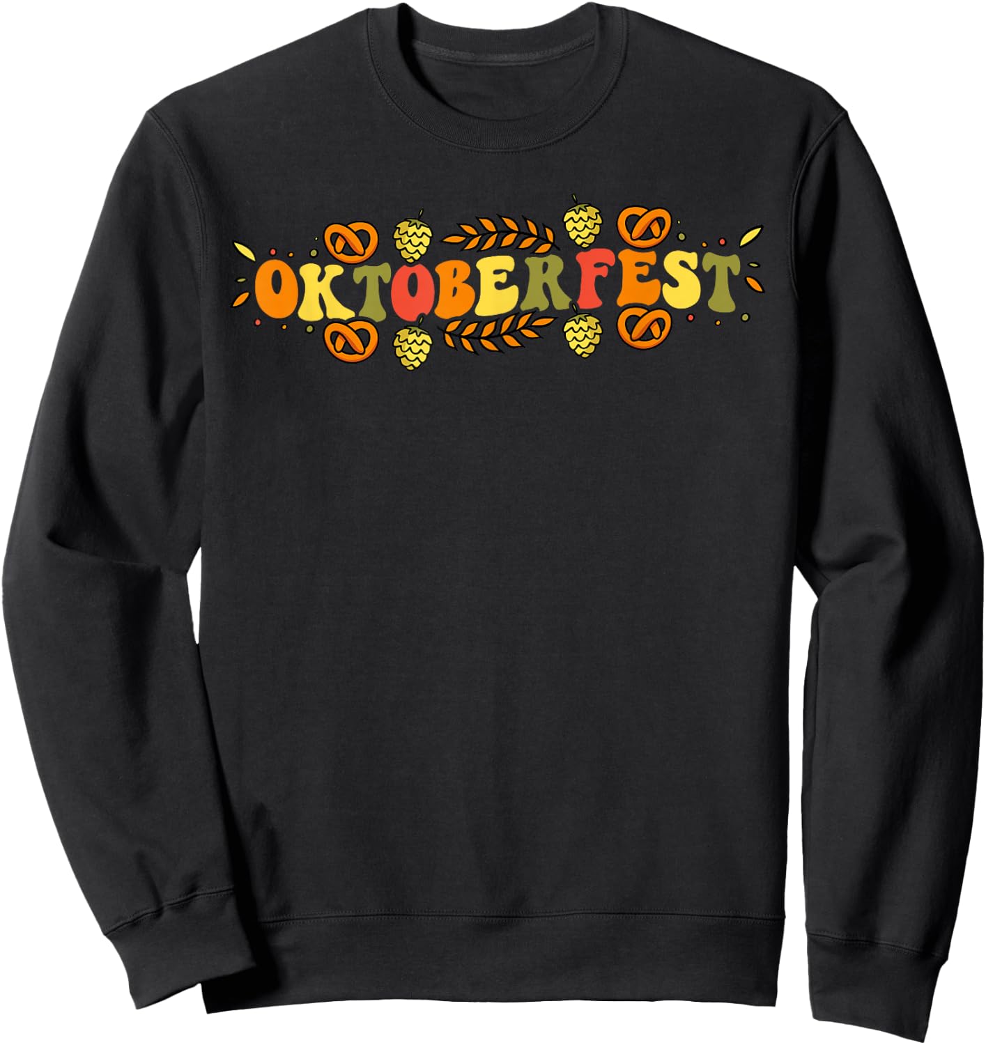 Oktoberfest German Things Cute Bavarian Festival Costume Sweatshirt - Sweatshirt | Black