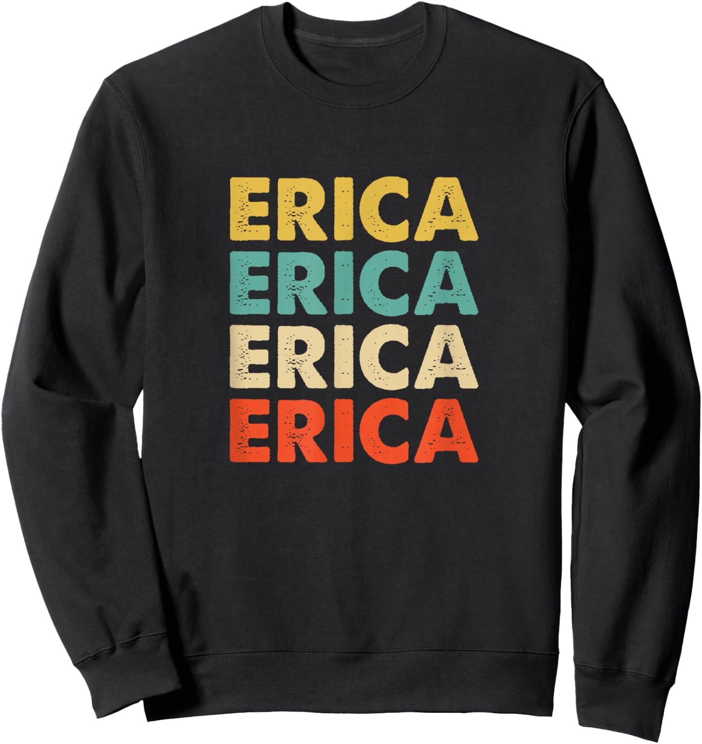 Erica Name Sweatshirt - Sweatshirt | Black