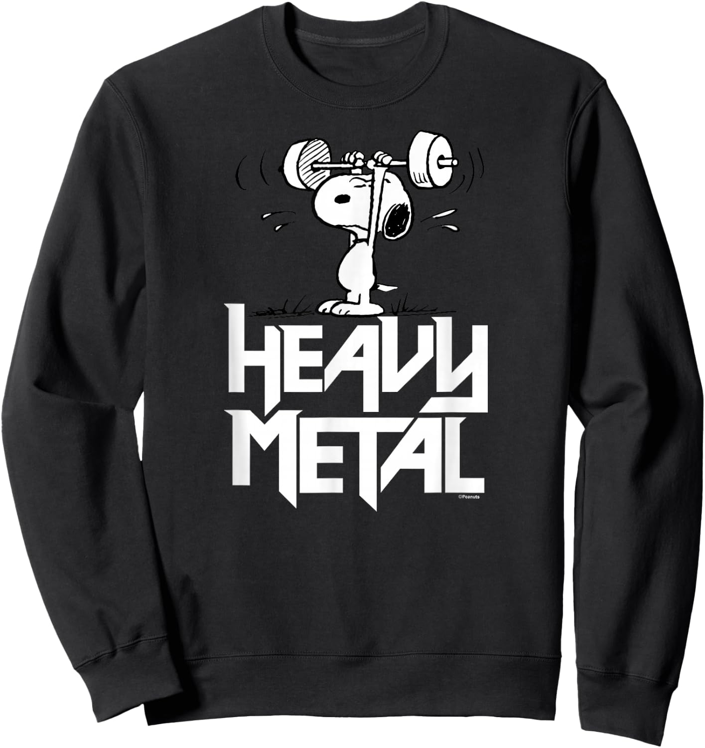Peanuts - Heavy Metal Snoopy Sweatshirt - Sweatshirt | Black