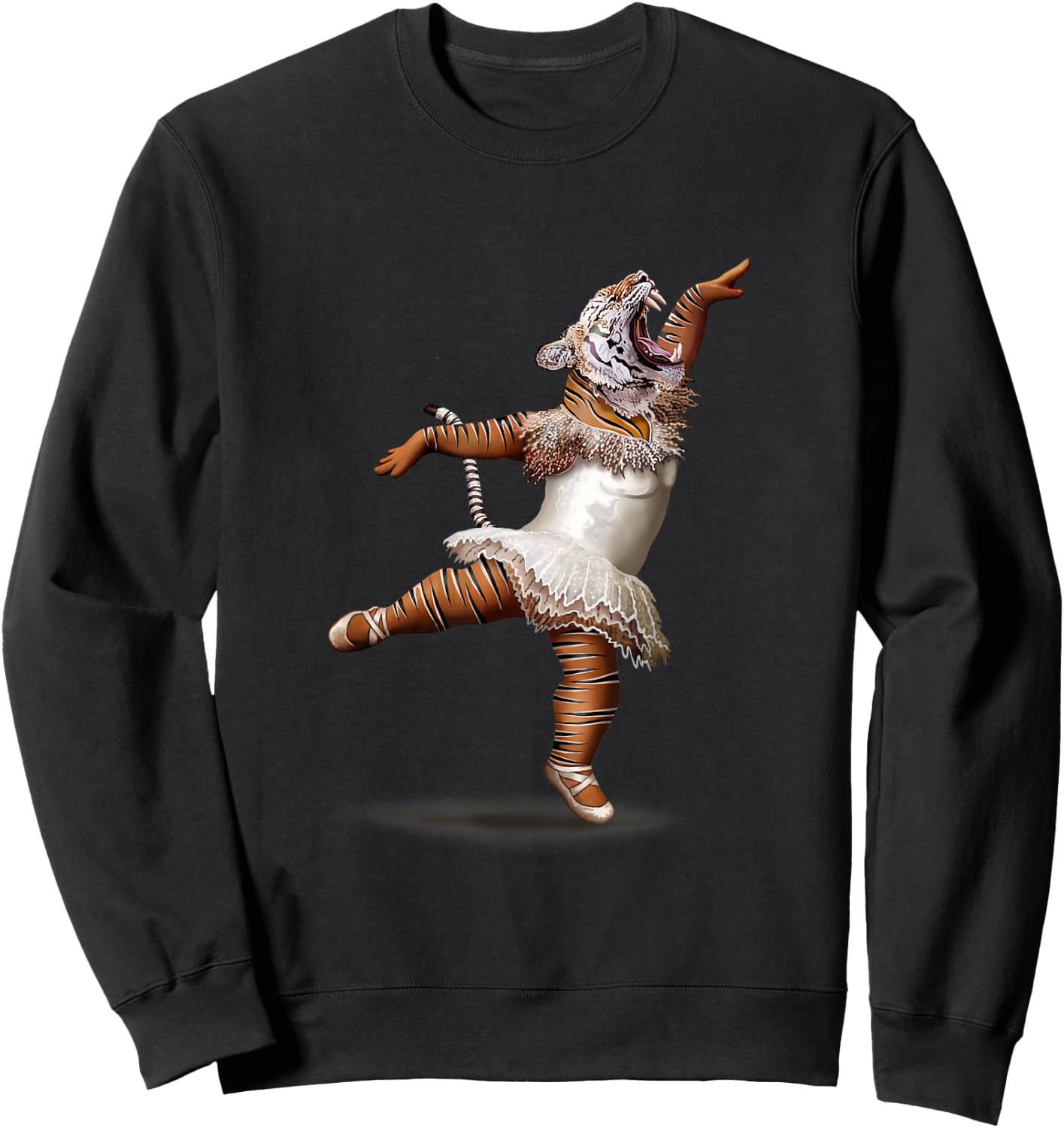 Tutu Ballerina Tiger Sweatshirt - Sweatshirt | Black