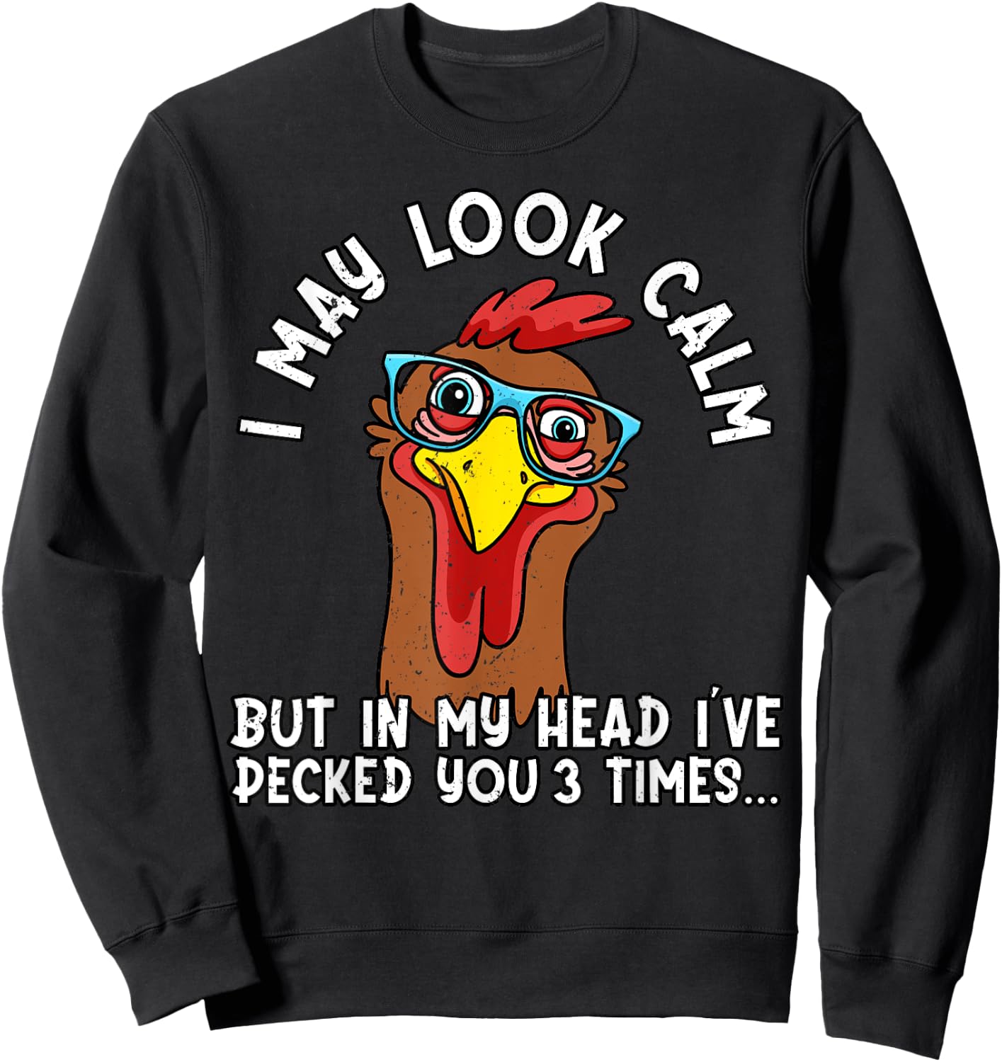 Funny Chicken, Funny Farmer, Chicken Mom, Farming, Chicken Sweatshirt - Sweatshirt | Black