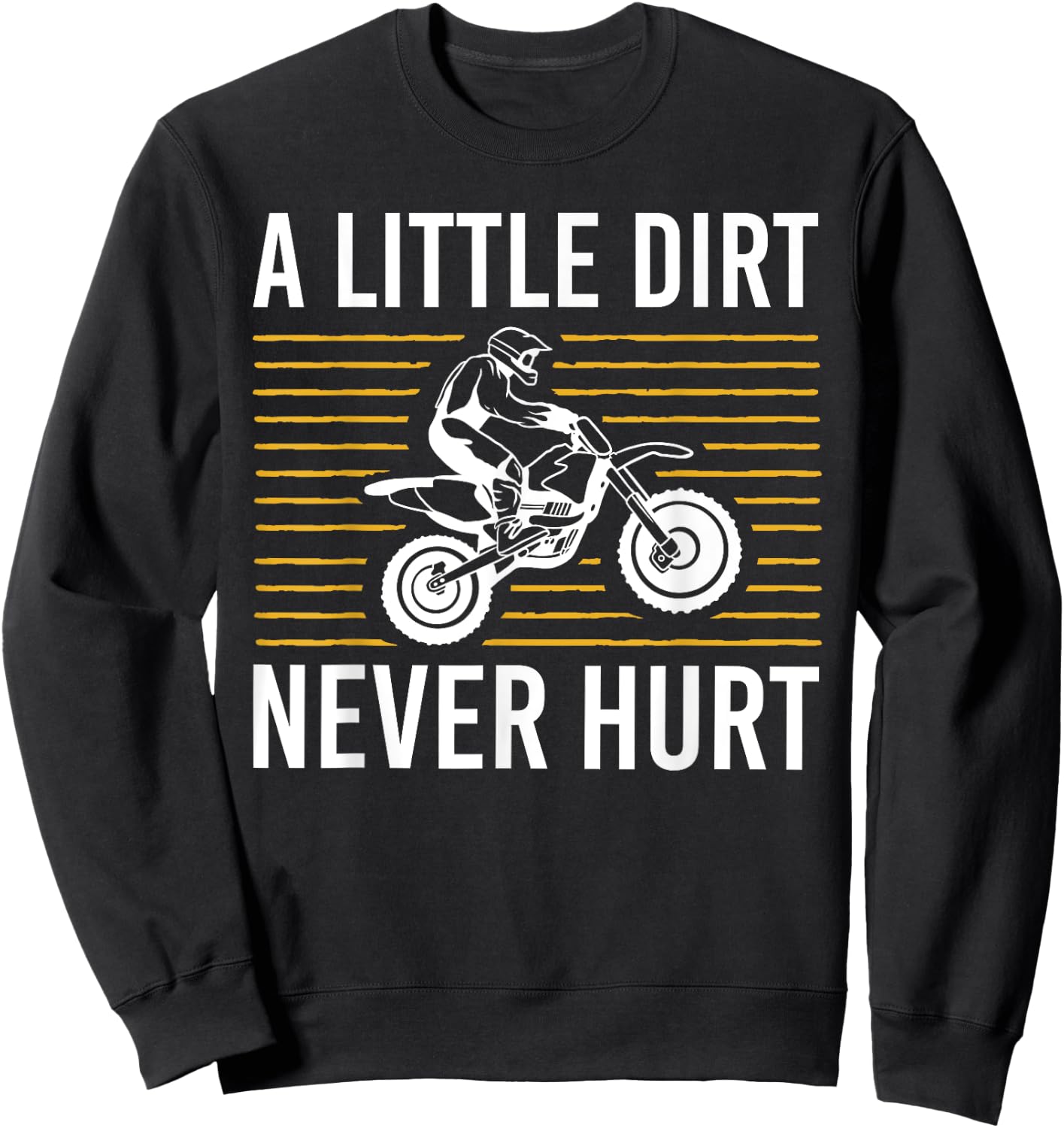 Cool Dirt Bike Art Men Women Dirtbike Motorcycle Bike Racing Sweatshirt - Sweatshirt | Black