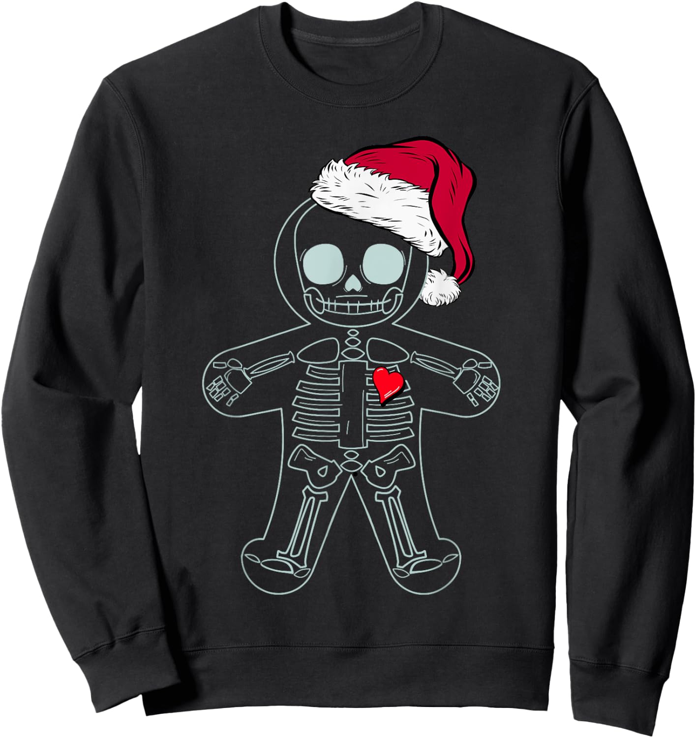 X-Ray Gingerbread Man Skeleton Christmas Nurse Xray Tech Sweatshirt - Sweatshirt | Black