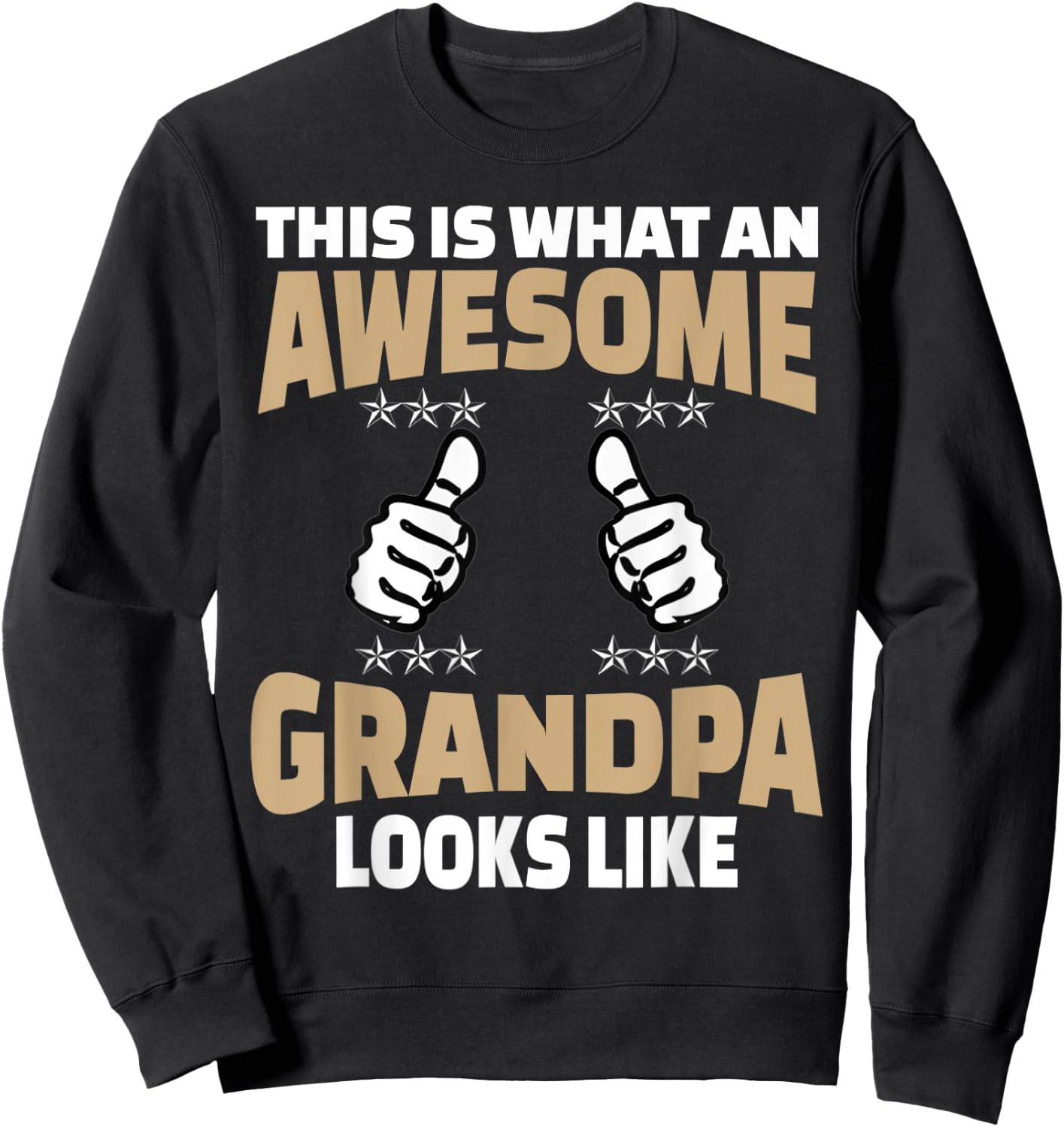 Funny grandpa shirts for the first time grandparents Sweatshirt - Sweatshirt | Black