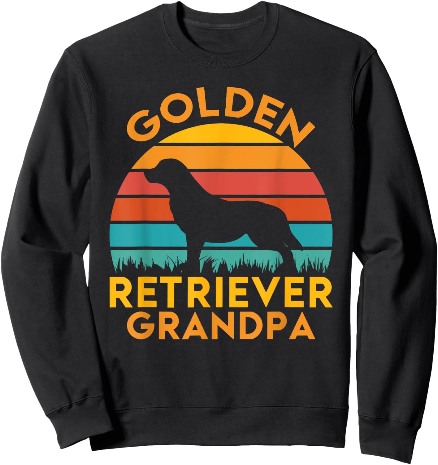 Golden Retriever Grandpa Sweatshirt - Sweatshirt | Black