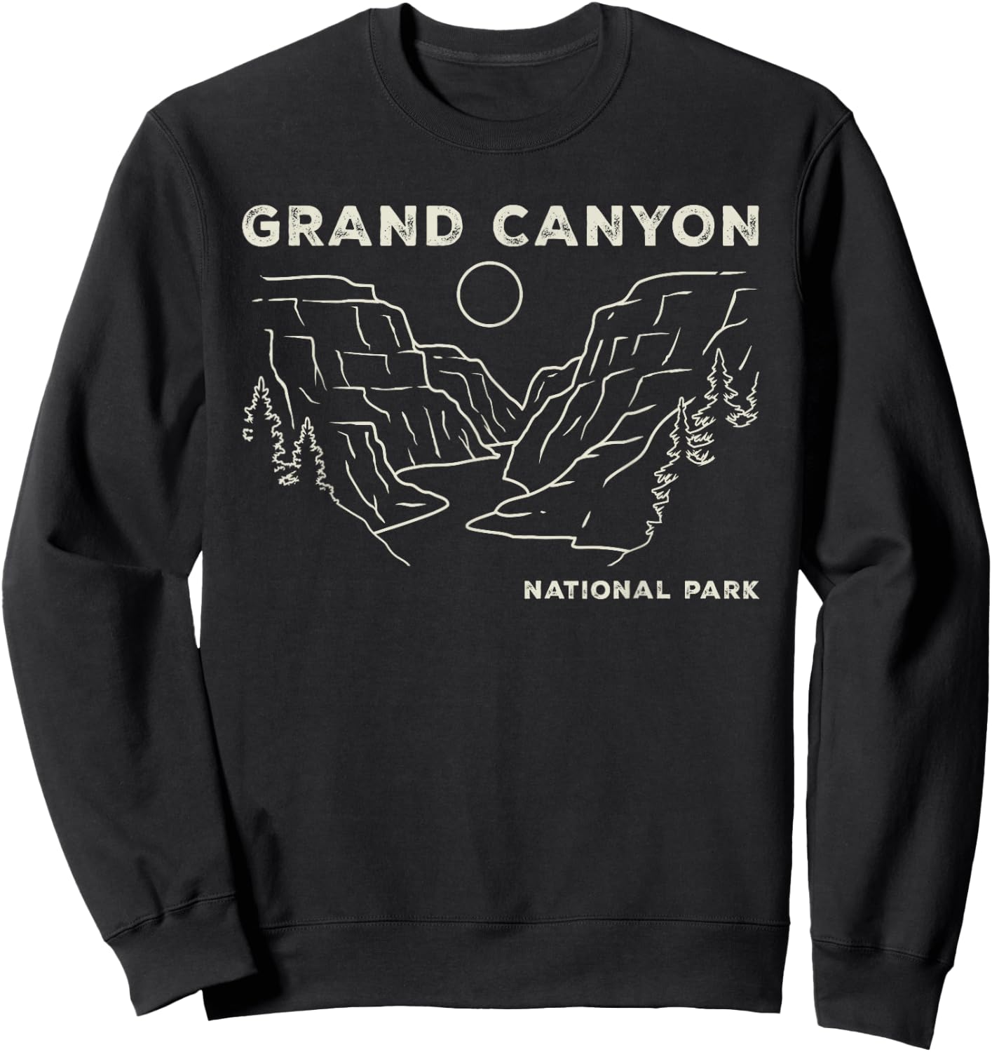 Grand Canyon T Shirt Grand Canyon Souvenirs National Park Sweatshirt - Sweatshirt | Black