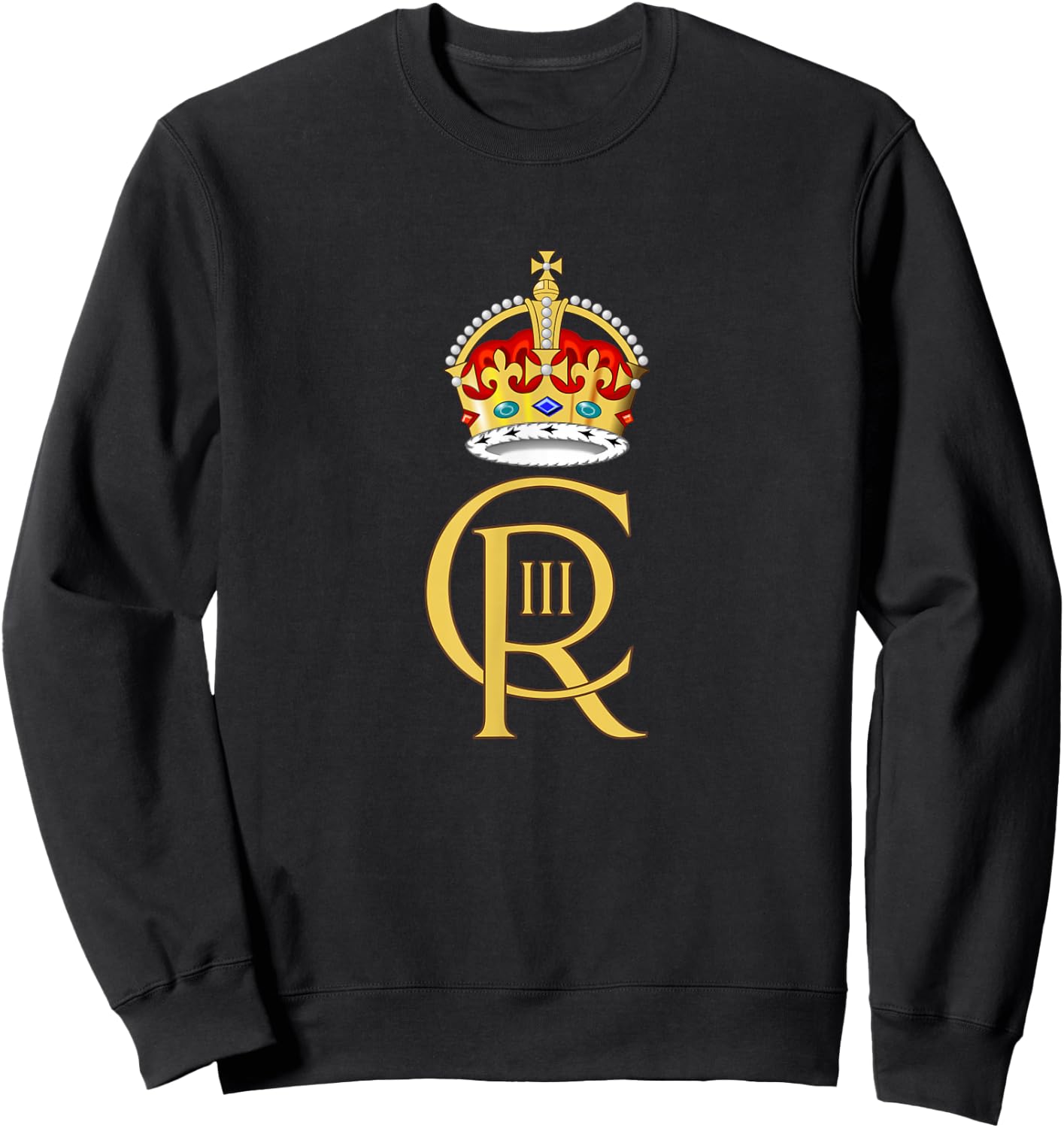 Royal Cypher for King Charles III Sweatshirt - Sweatshirt | Black