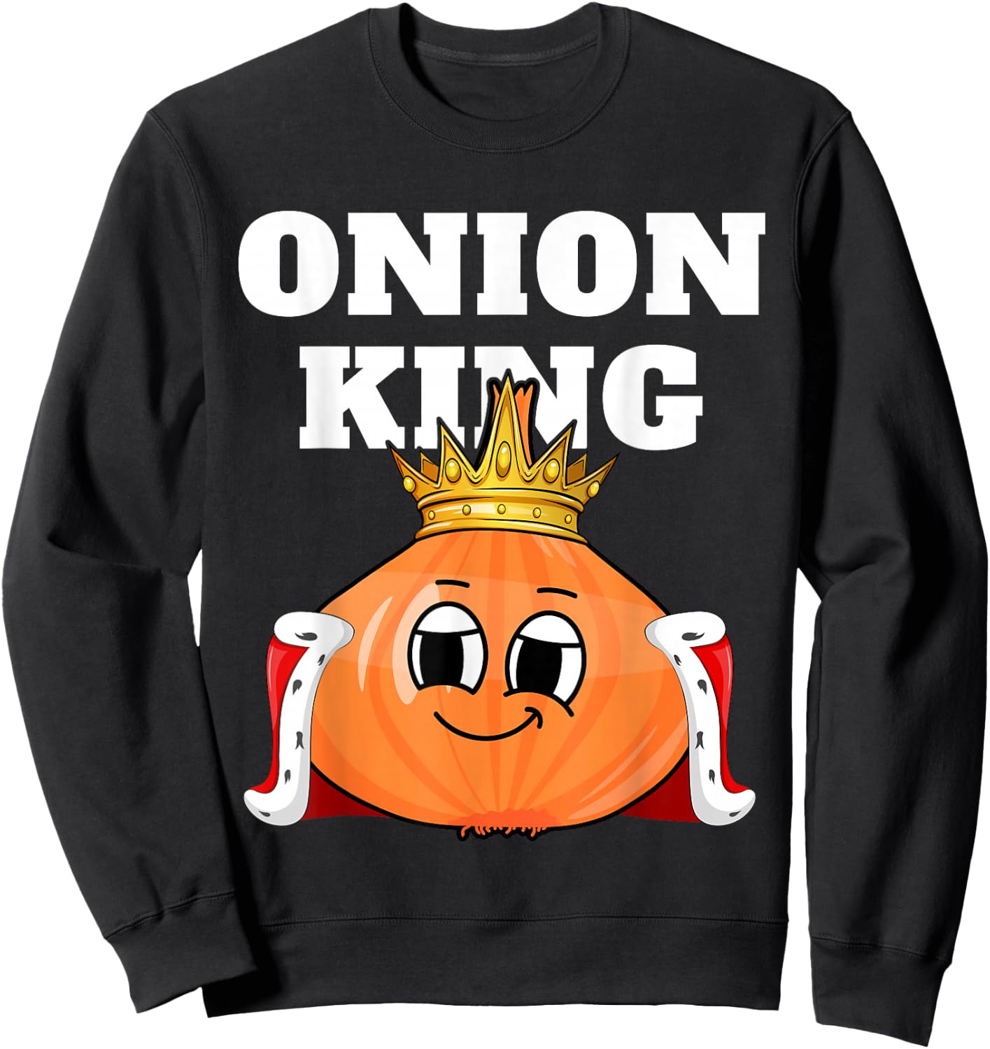 Onion King | Onion | Boys Onion Sweatshirt - Sweatshirt | Black