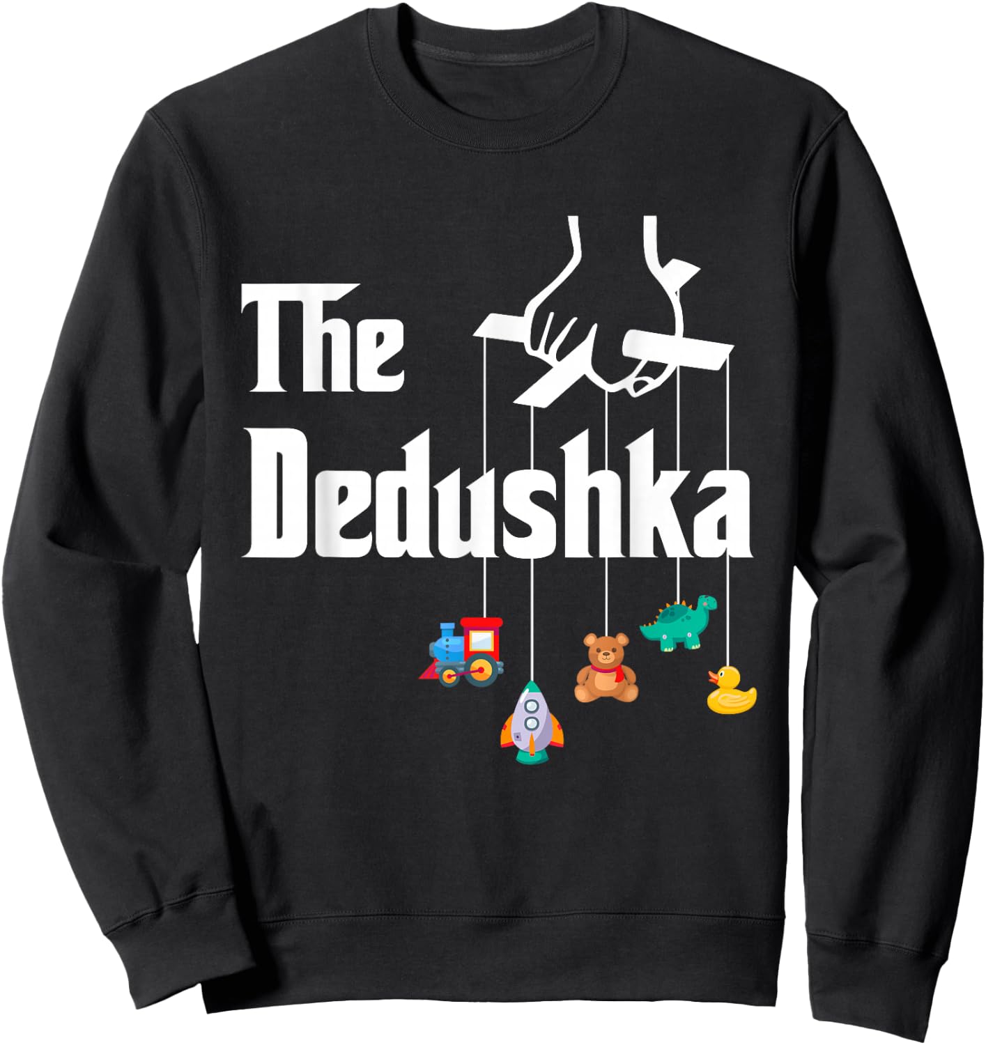Dedushka Russian Grandpa Fathers Day Deda Funny The Dedushka Sweatshirt - Sweatshirt | Black