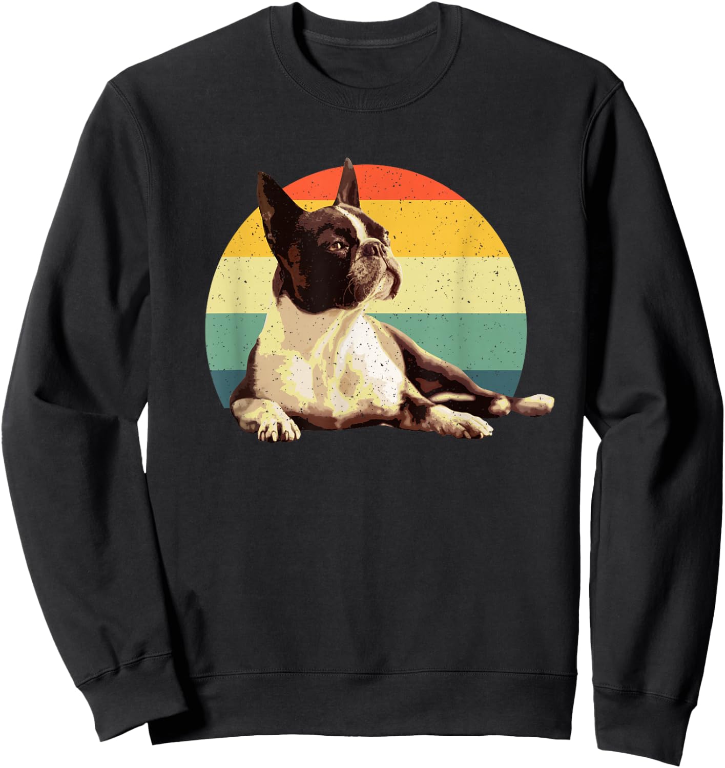 Cool Boston Terrier Art Women Boston Terrier Lovers Sweatshirt - Sweatshirt | Black