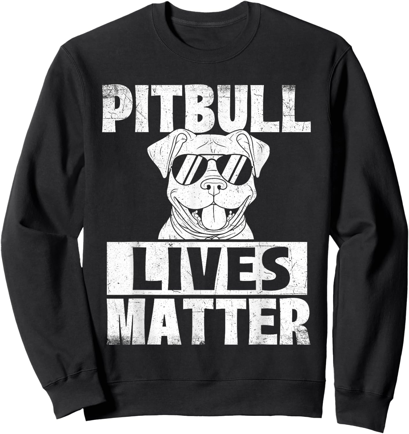 Pitbull Lives Matter - Pittie Lover Dog Lover Pet Owner Women Kids Sweatshirt - Sweatshirt | Black