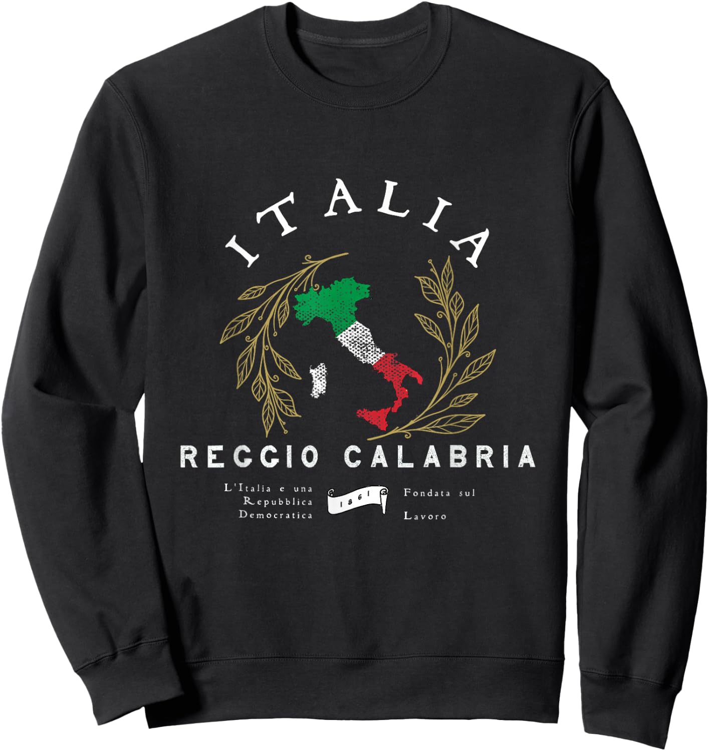 Reggio Calabria Italy Vacation Souvenir Sweatshirt - Sweatshirt | Black