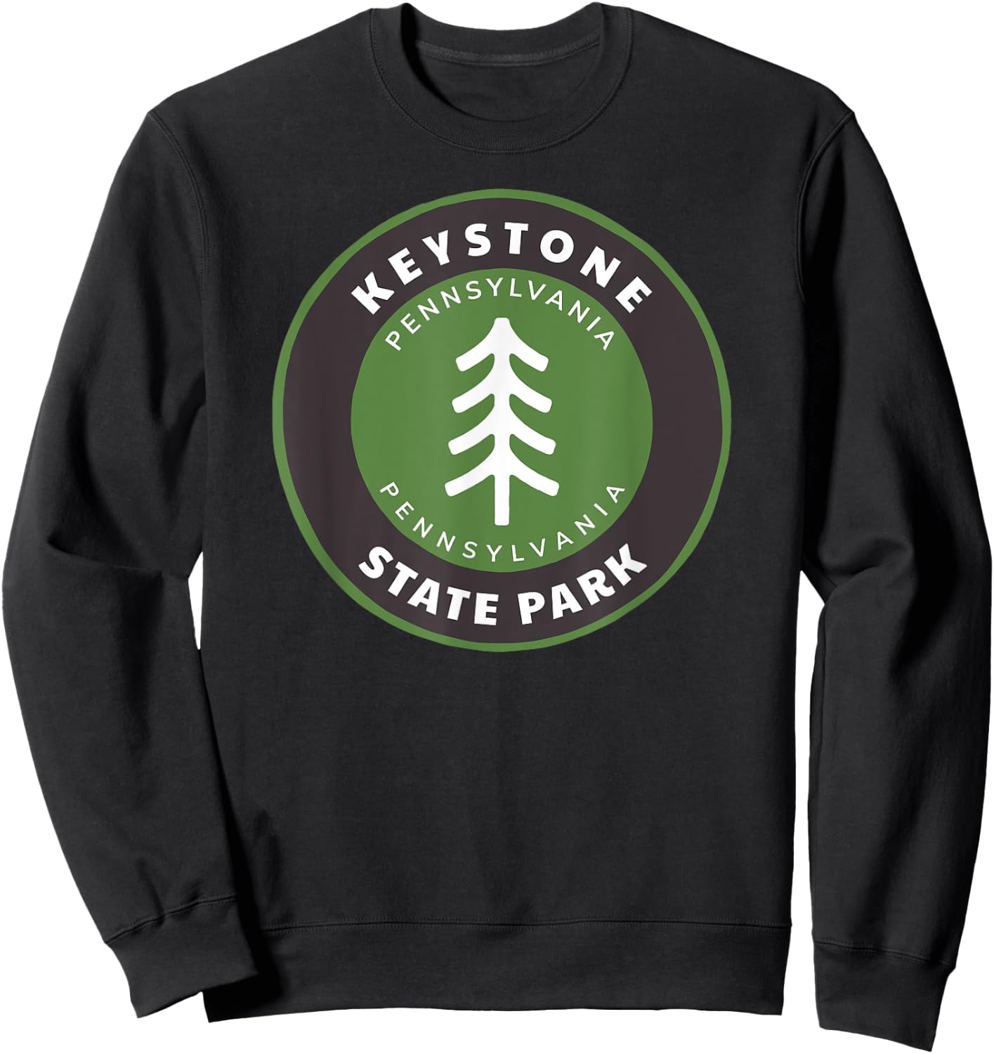 Keystone State Park Pennsylvania PA Vacation Souvenir Sweatshirt - Sweatshirt | Black
