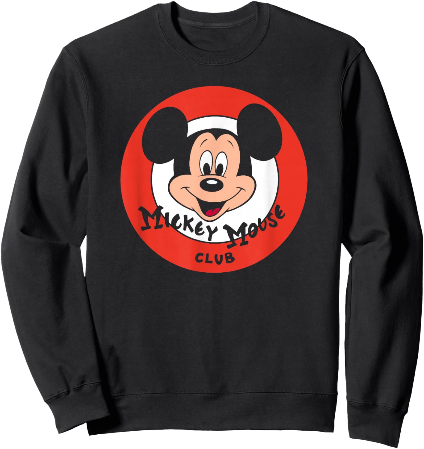 Disney Mickey and Friends Retro Classic Mickey Mouse Club Sweatshirt - Sweatshirt | Black