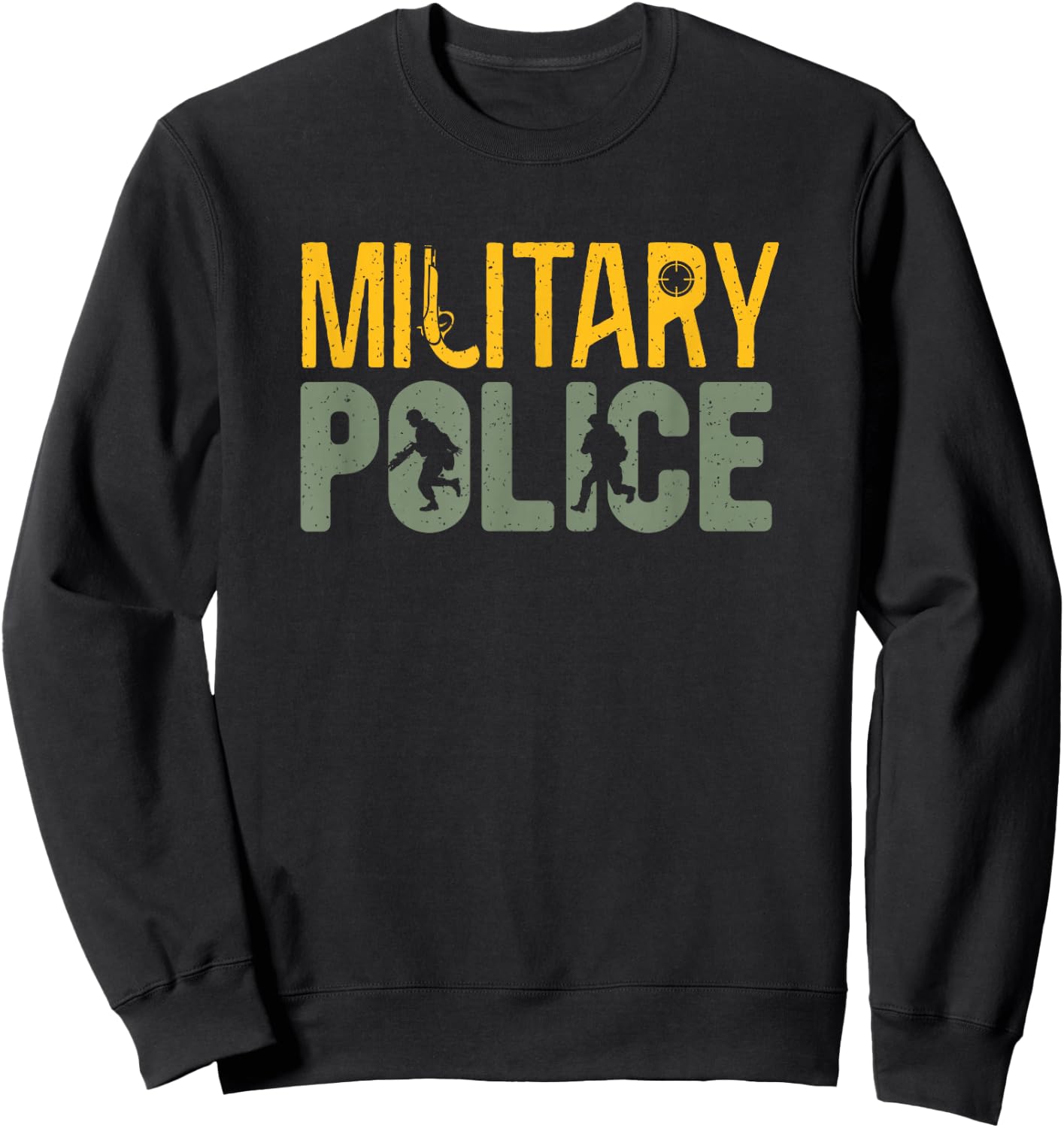 Military Police Law Enforcement Military Veteran Support Sweatshirt - Sweatshirt | Black