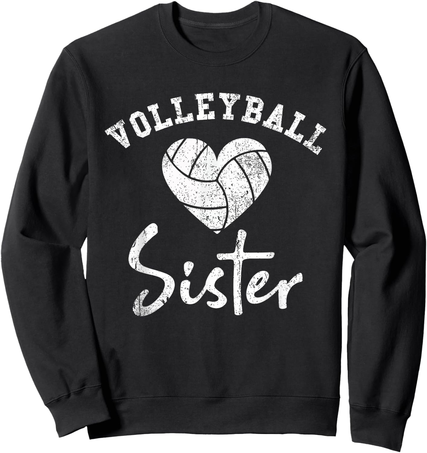 Volleyball Sister Sweatshirt - Sweatshirt | Black