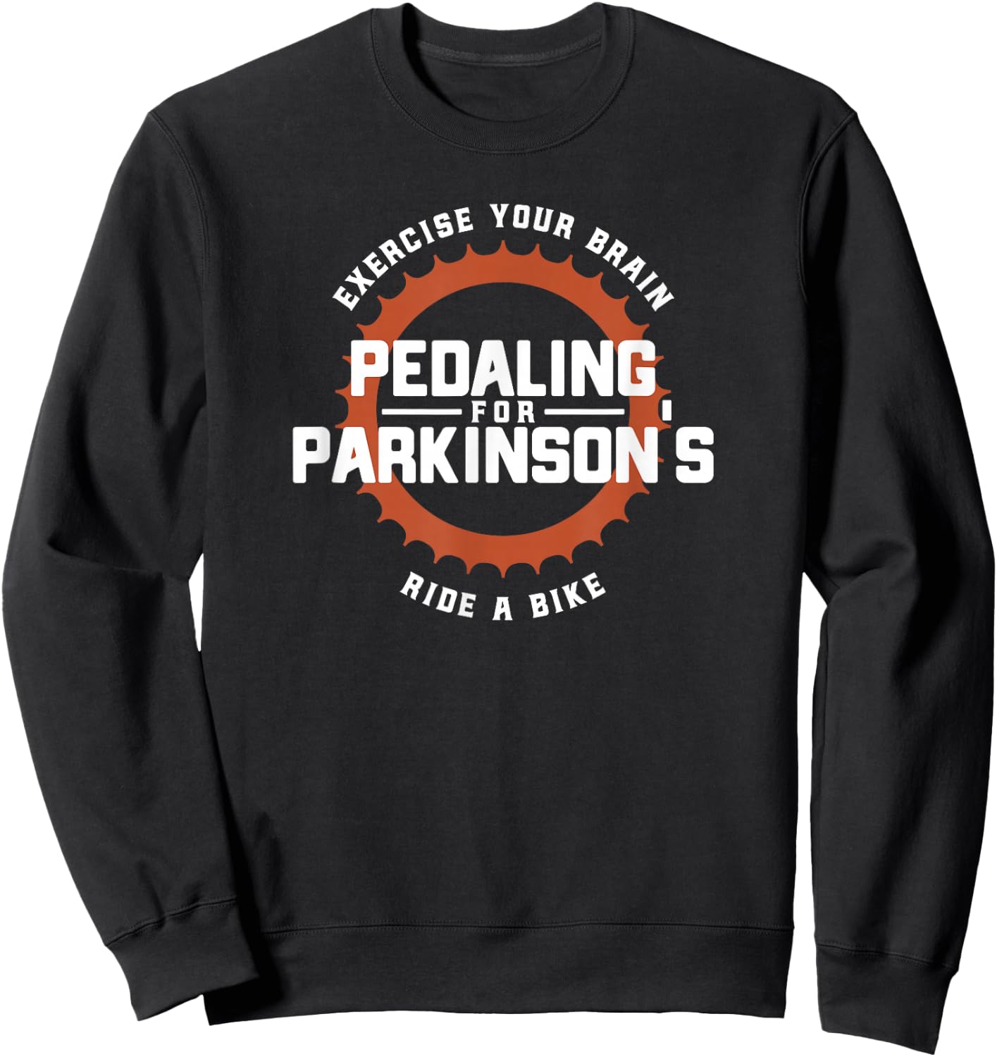Pedaling For Parkinson's Apparel Black Vintage Bicycle Parkinson's Adult Small Short Sleeve Cotton 60% Polyester 40% Sweatshirt - Sweatshirt | Black