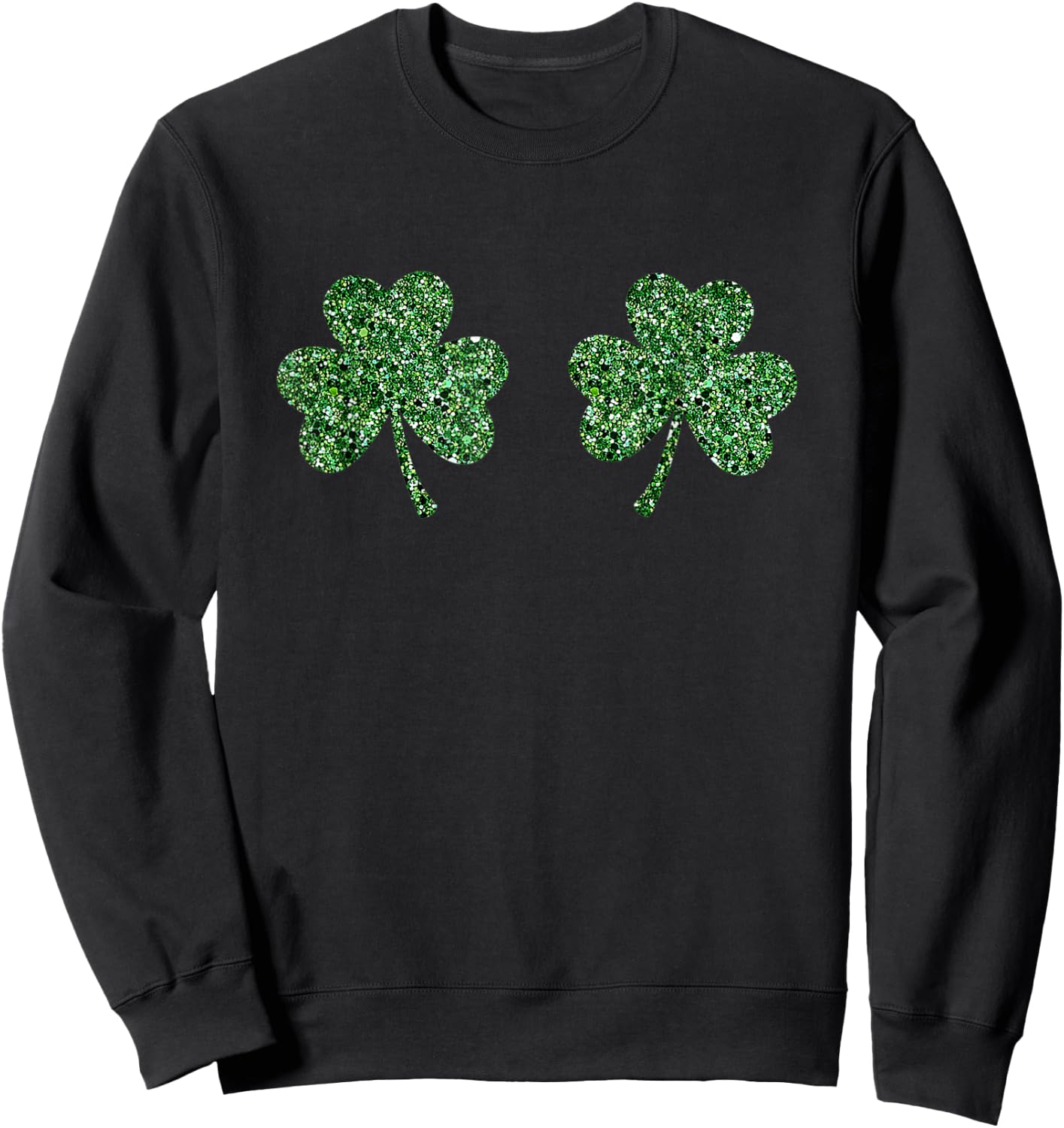 Shamrock Boobs Irish Boobies St Patricks Day Gifts Sweatshirt - Sweatshirt | Black