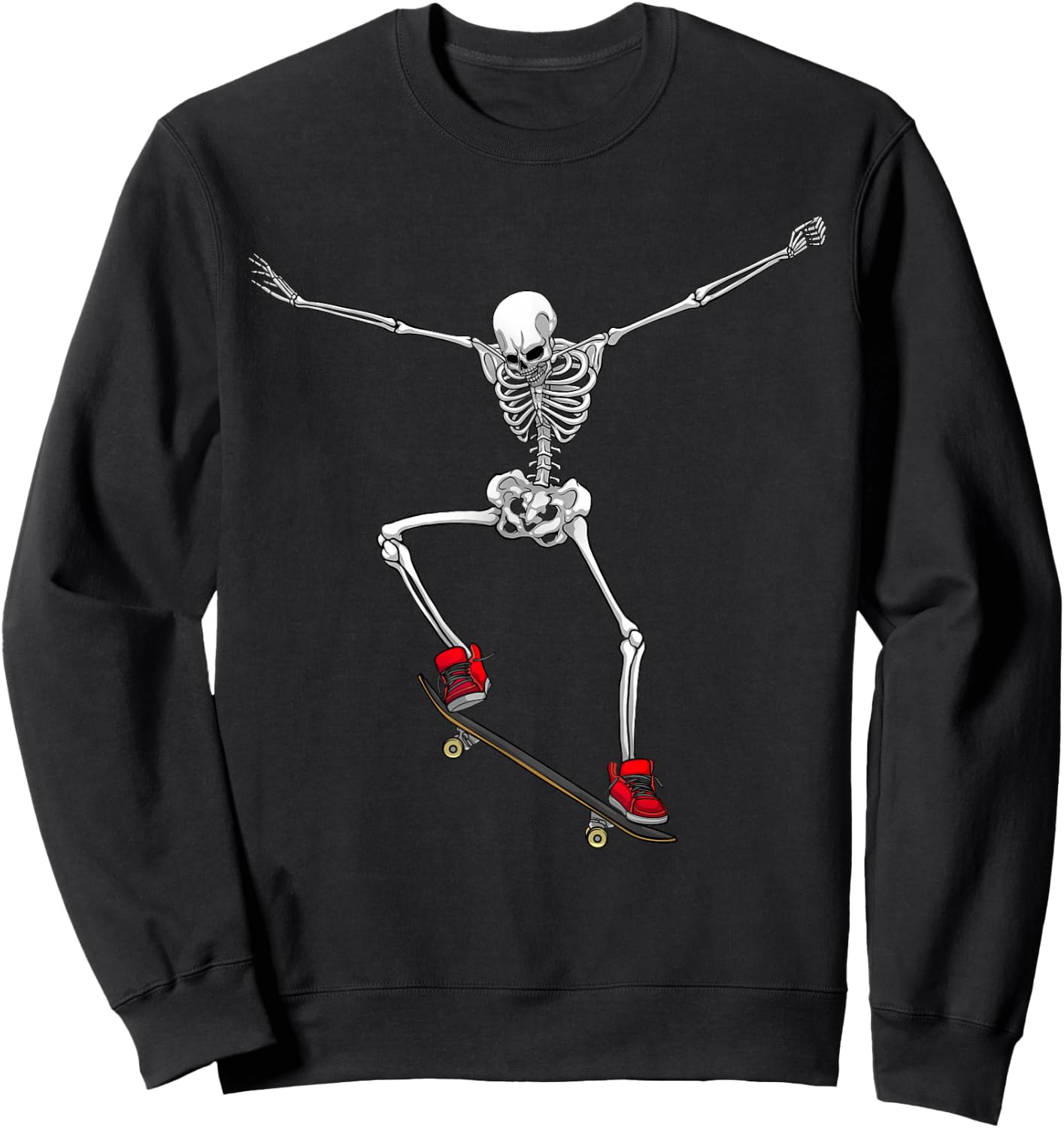 Funny Skateboarding Women Skateboard Skateboarder Sweatshirt - Sweatshirt | Black