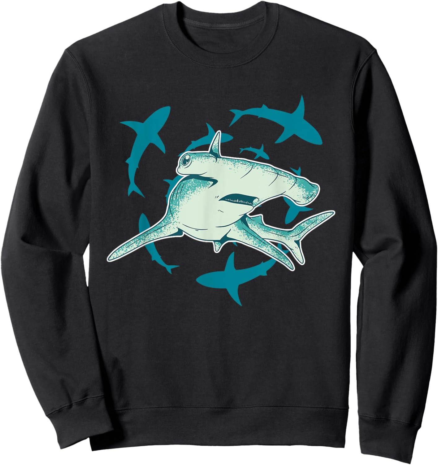 Hammerhead Shark Sweatshirt - Sweatshirt | Black