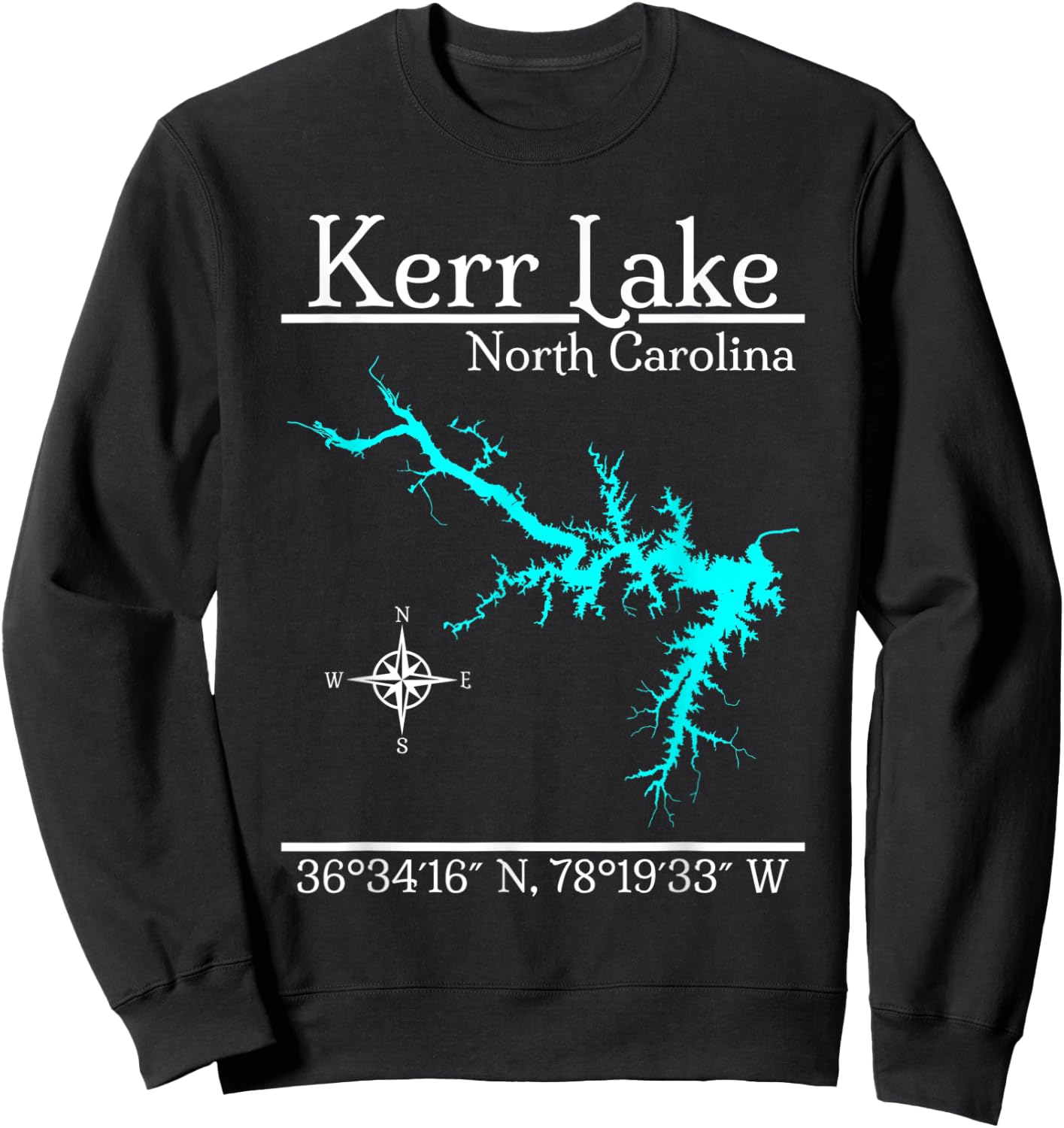 Kerr Lake - North Carolina Sweatshirt - Sweatshirt | Black