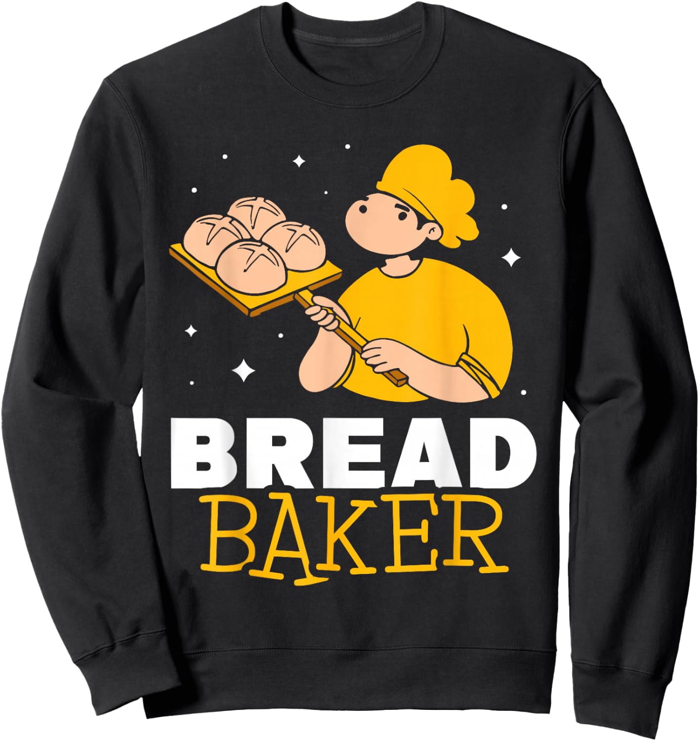 Bread Baker Loaf Baking Bake Sweatshirt - Sweatshirt | Black