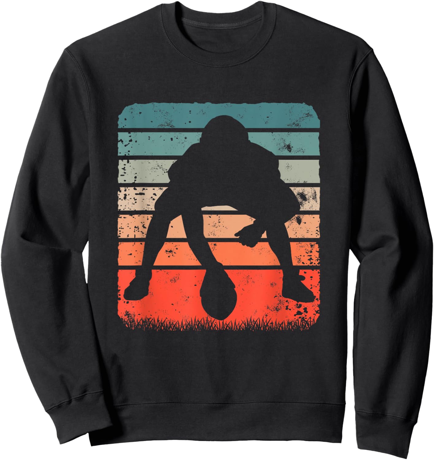 American Football Snap Pose Sweatshirt - Sweatshirt | Black