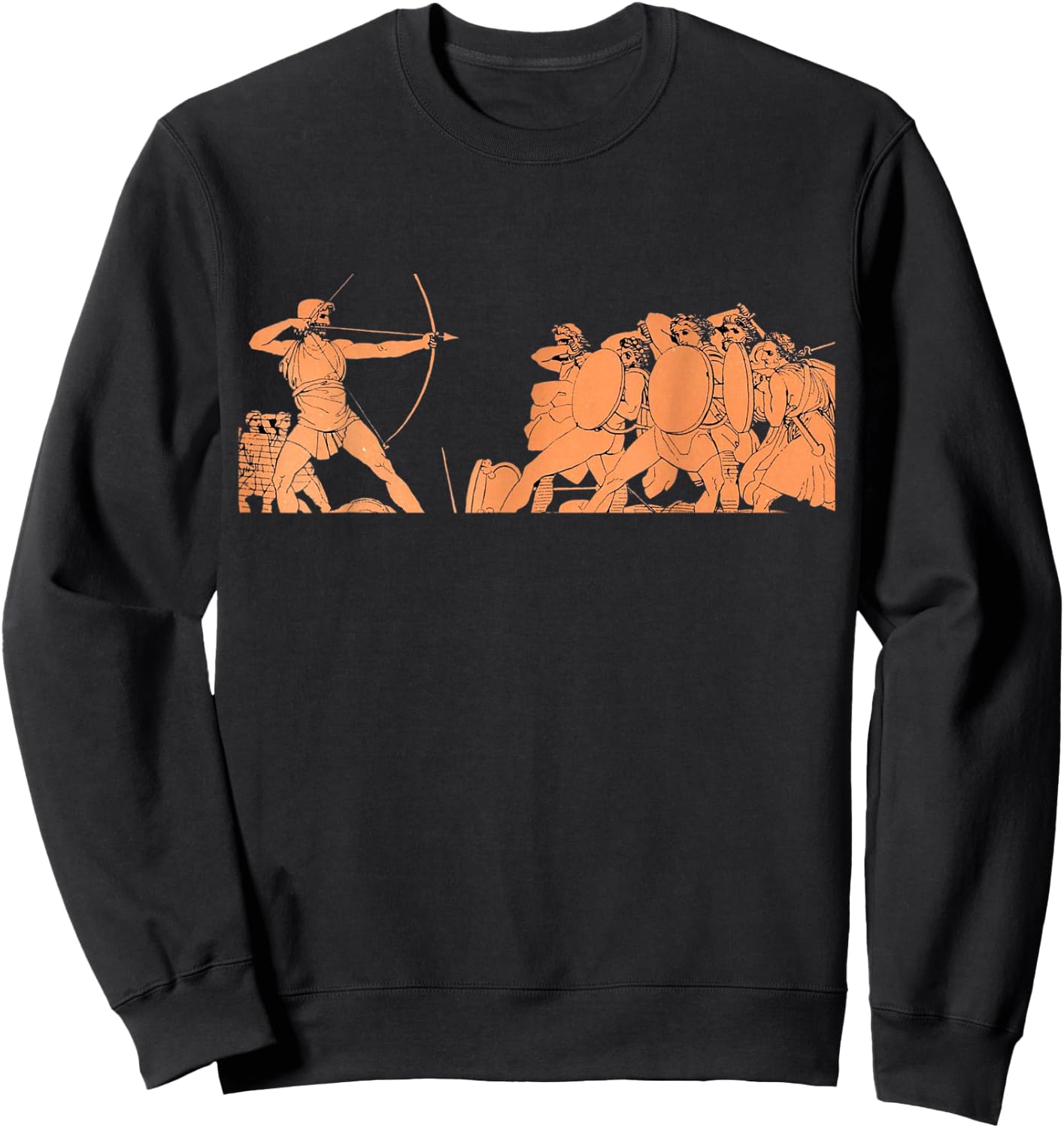 The Odyssey Homer Odysseus Shoots the Arrow Sweatshirt - Sweatshirt | Black