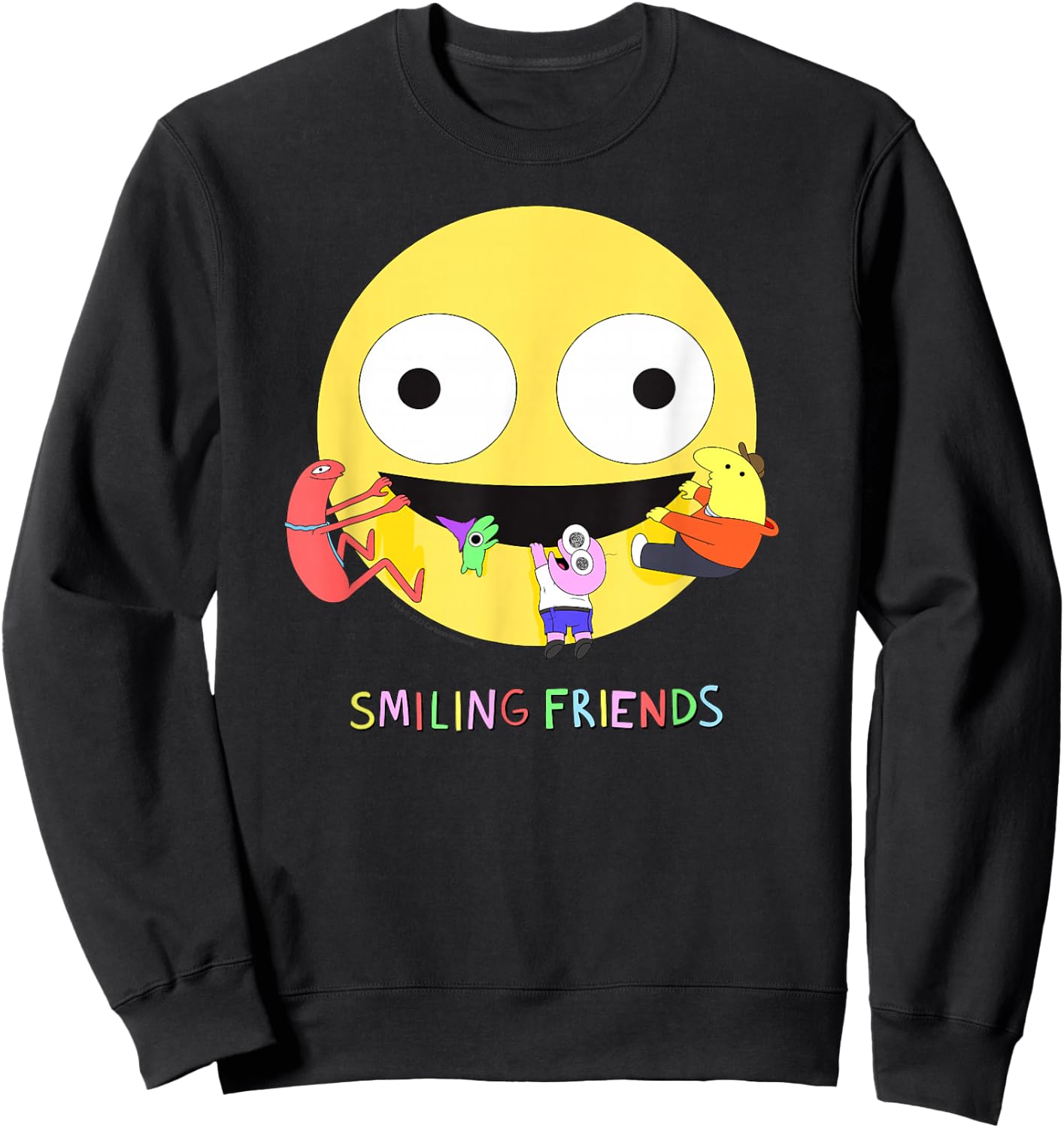 Smiling Friends Sweatshirt - Sweatshirt | Black