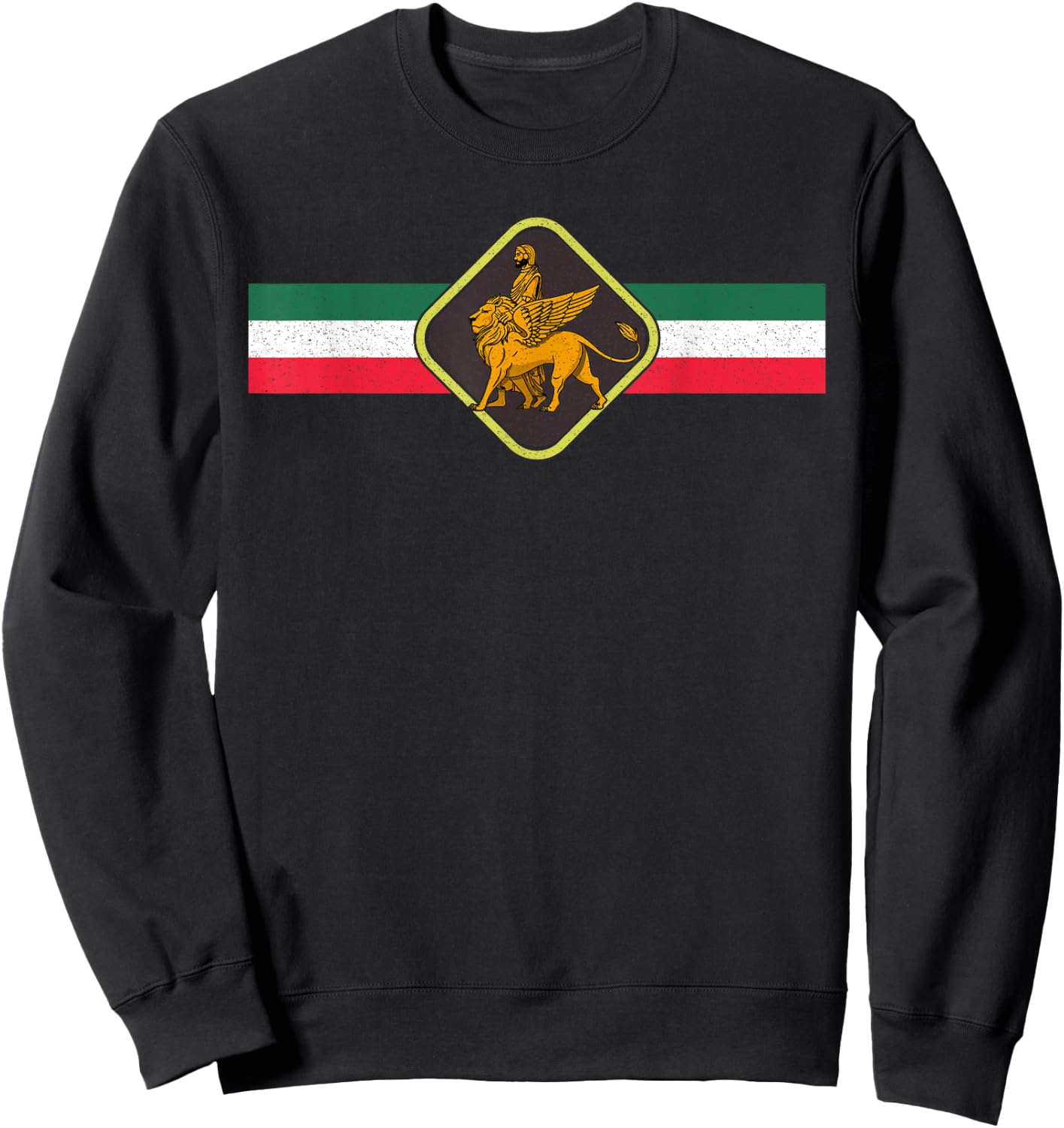 Shir o Khorshid Iran Persia Persian Fars Iranian Lion Sweatshirt - Sweatshirt | Black