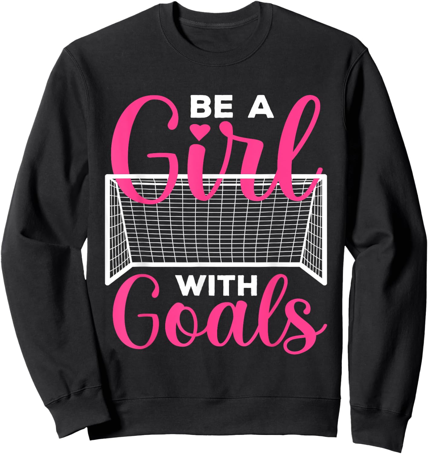 Funny Soccer Art For Girls Teens Women Soccer Lovers Players Sweatshirt - Sweatshirt | Black