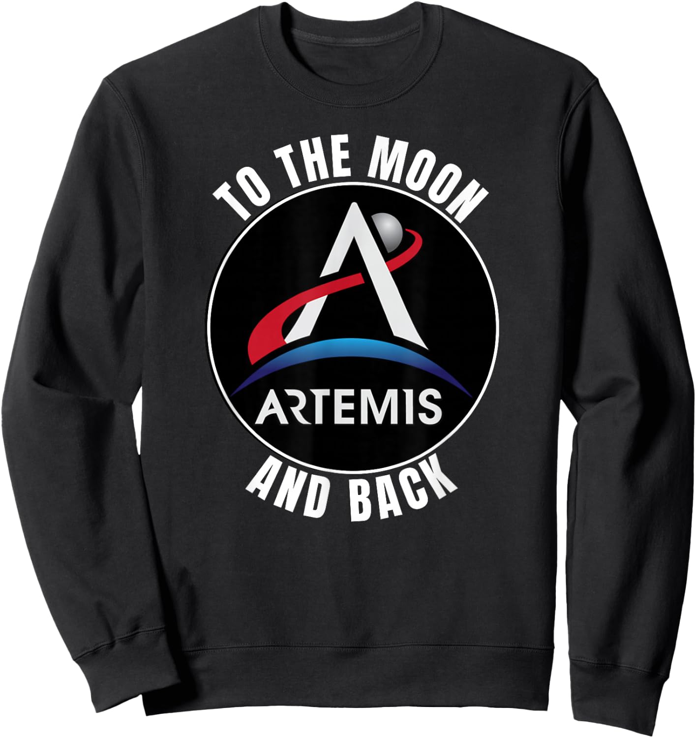 Artemis Space Program - To The Moon and Back Commemorative Sweatshirt - Sweatshirt | Black