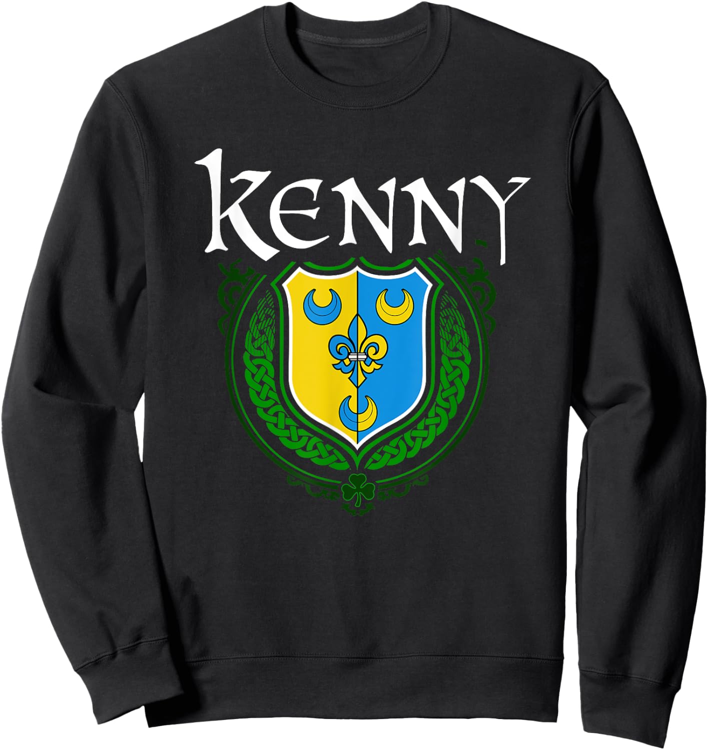 Kenny Surname Irish Clan Tartan Badge Ireland Sweatshirt - Sweatshirt | Black