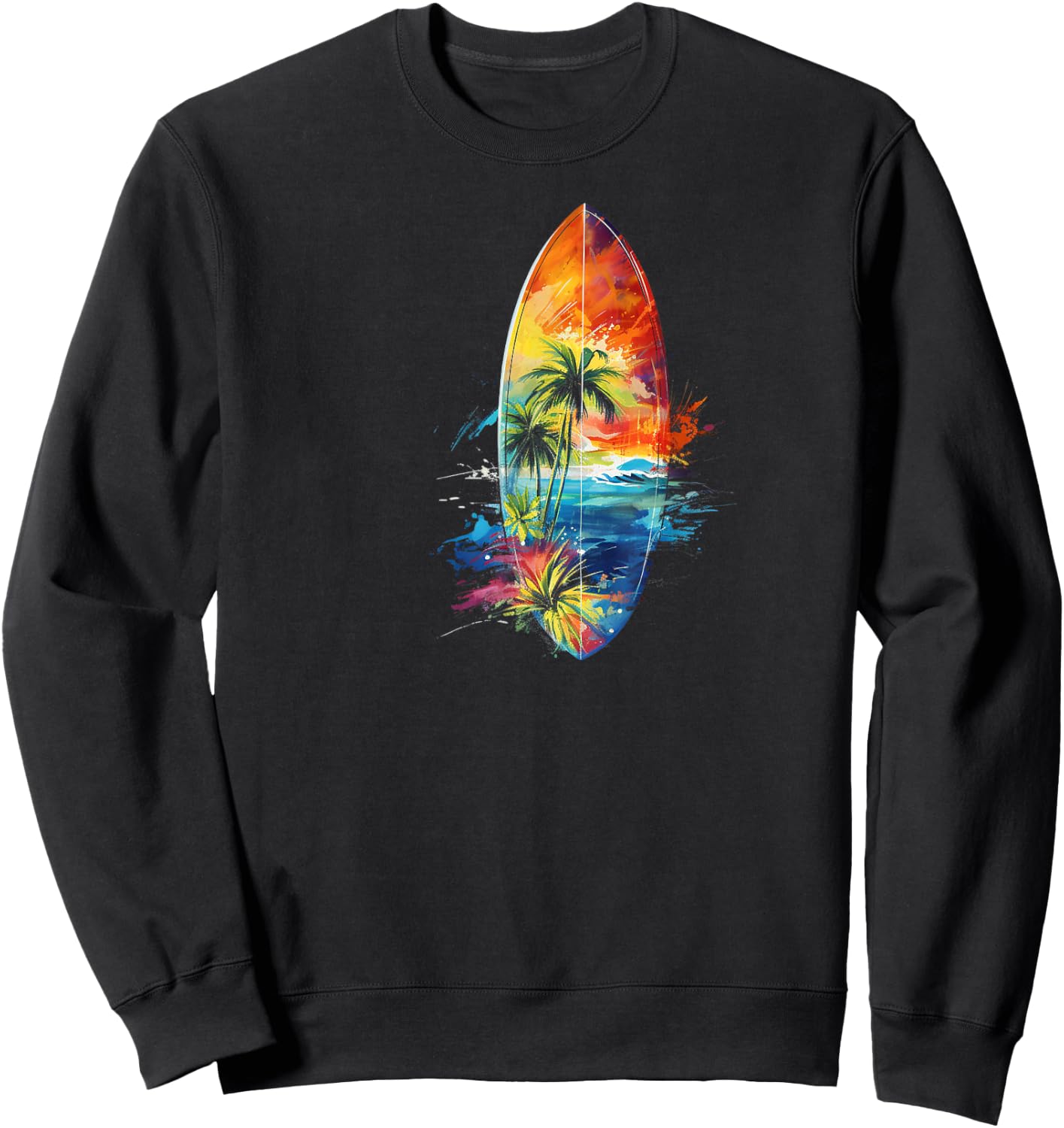 Surfing Surfboard Surfboarder Surfer Sweatshirt - Sweatshirt | Black