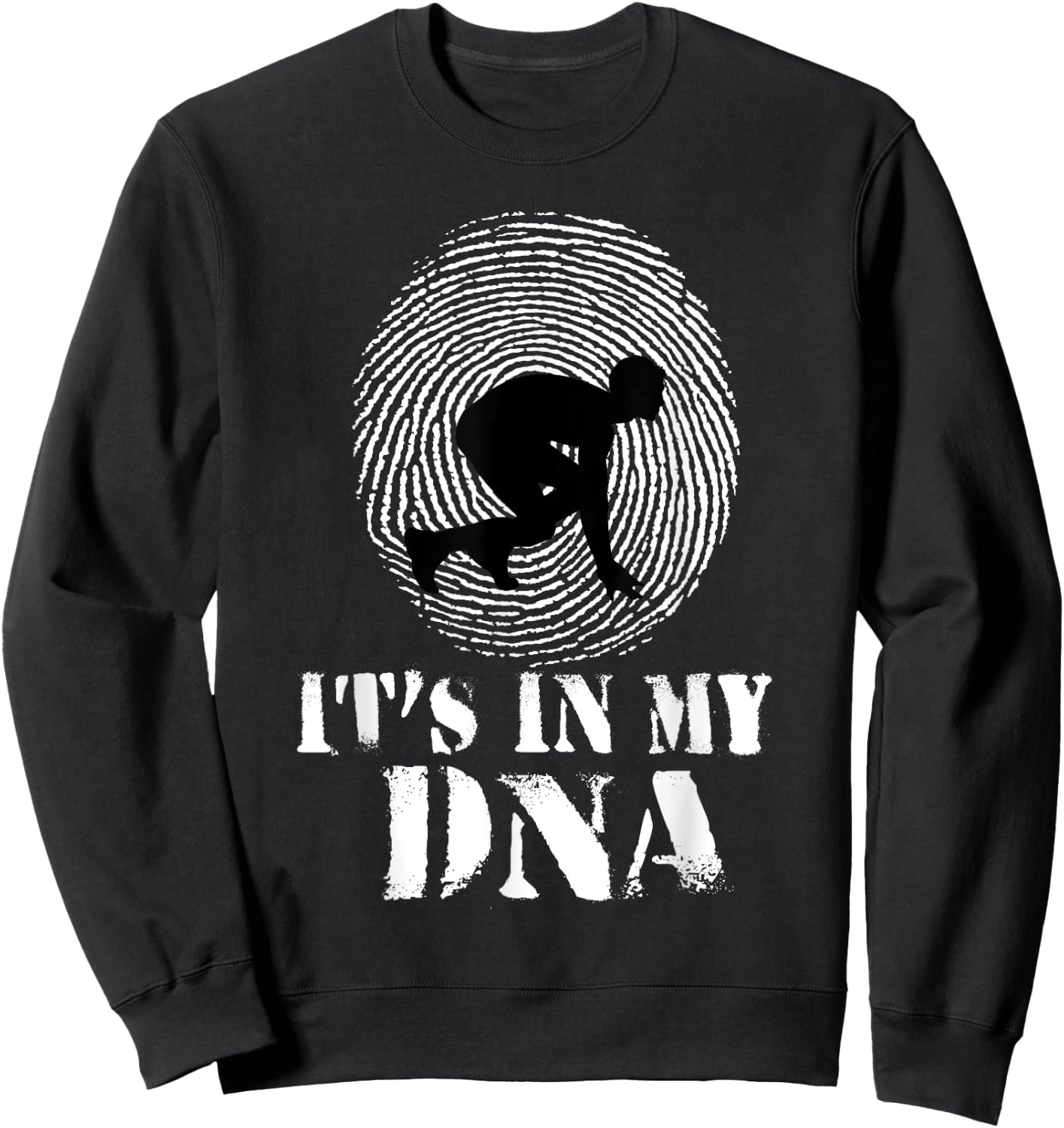 Running Sprint Track and Field It's in my DNA Sweatshirt - Sweatshirt | Black