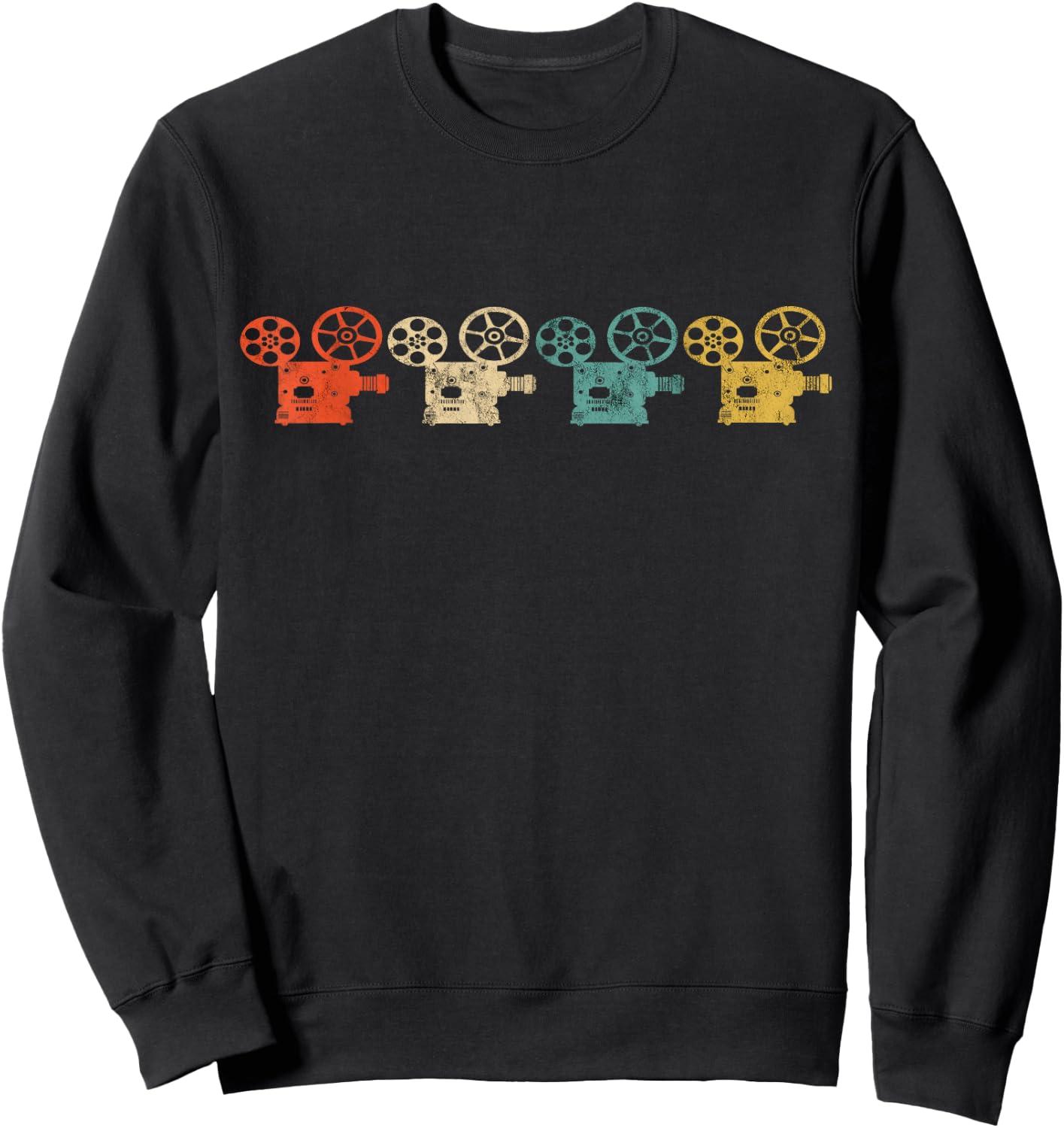 Cinematography Projector Filmmaking Retro Filmmaker Sweatshirt - Sweatshirt | Black