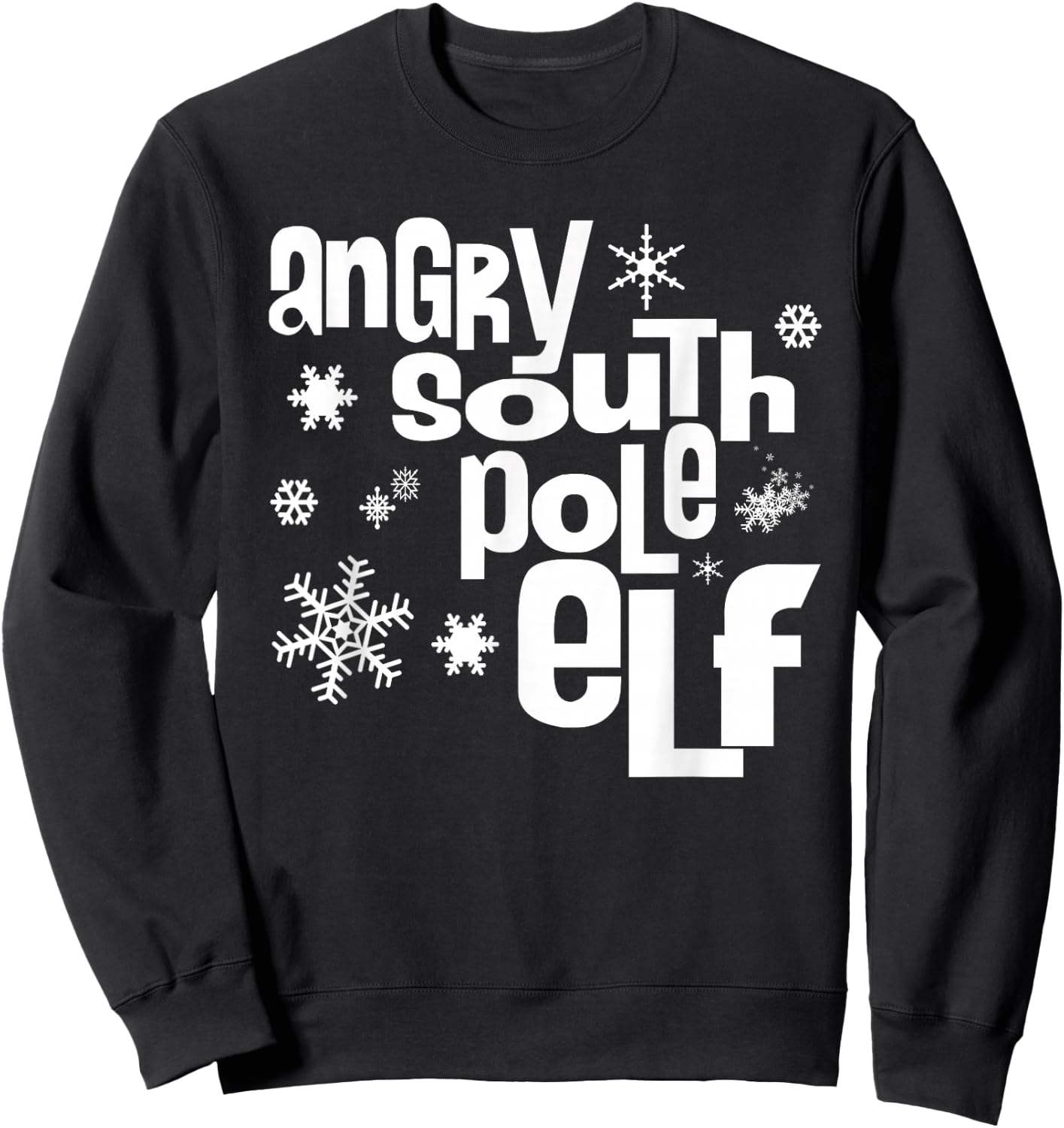 Angry South Pole Elf Sweatshirt - Sweatshirt | Black