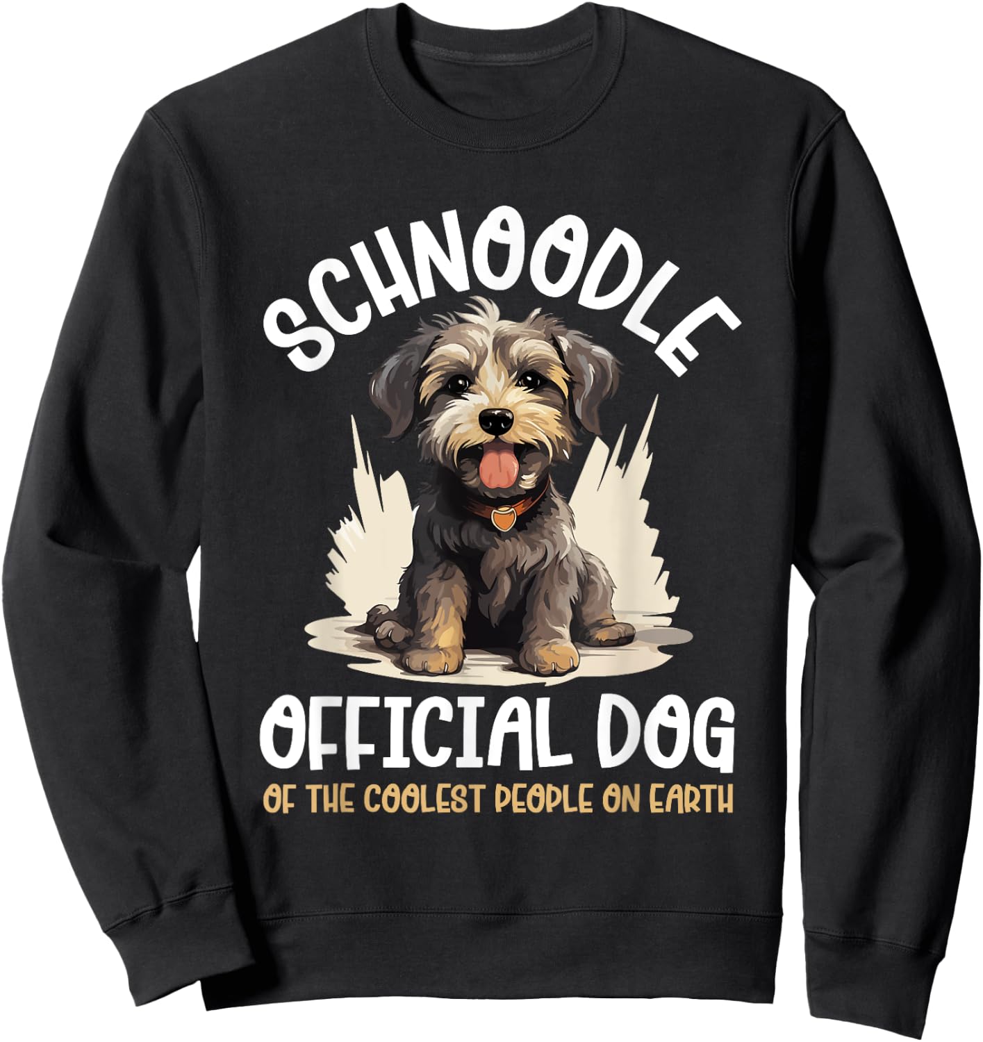 Schnoodle Snoodle Dog Breed Pet Schnoodle Official Dog Sweatshirt - Sweatshirt | Black