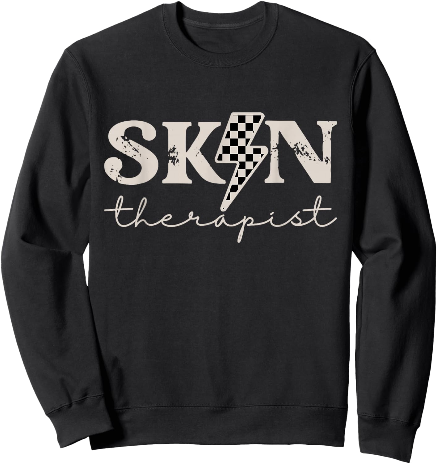 Skin Therapist Skincare Skin Esthetician Sweatshirt - Sweatshirt | Black