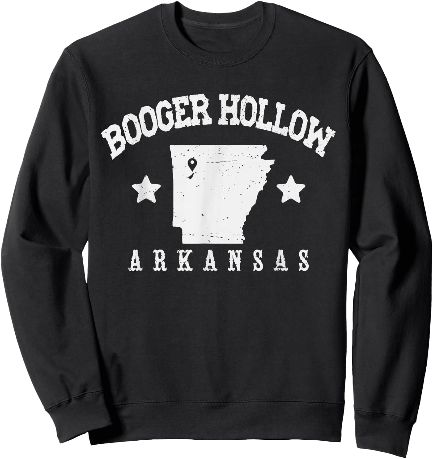 Booger Hollow Arkansas Sweatshirt - Sweatshirt | Black