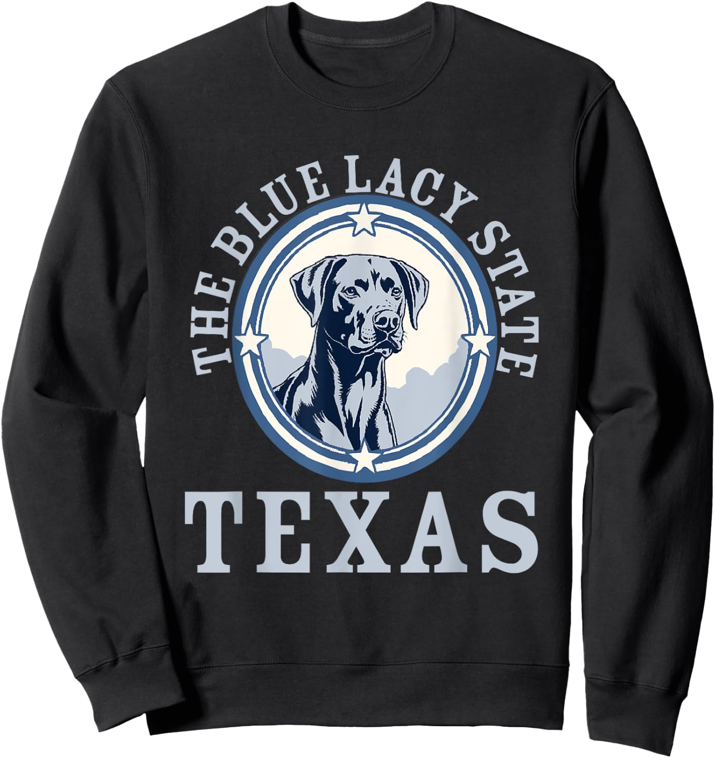 Texas Pride State Dog Blue Lacy Hunting Dog Love Women Sweatshirt - Sweatshirt | Black