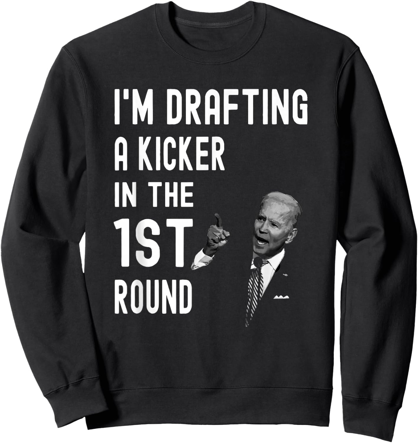 Special Confused Drafting Kicker Fantasy Football Kicker Sweatshirt - Sweatshirt | Black
