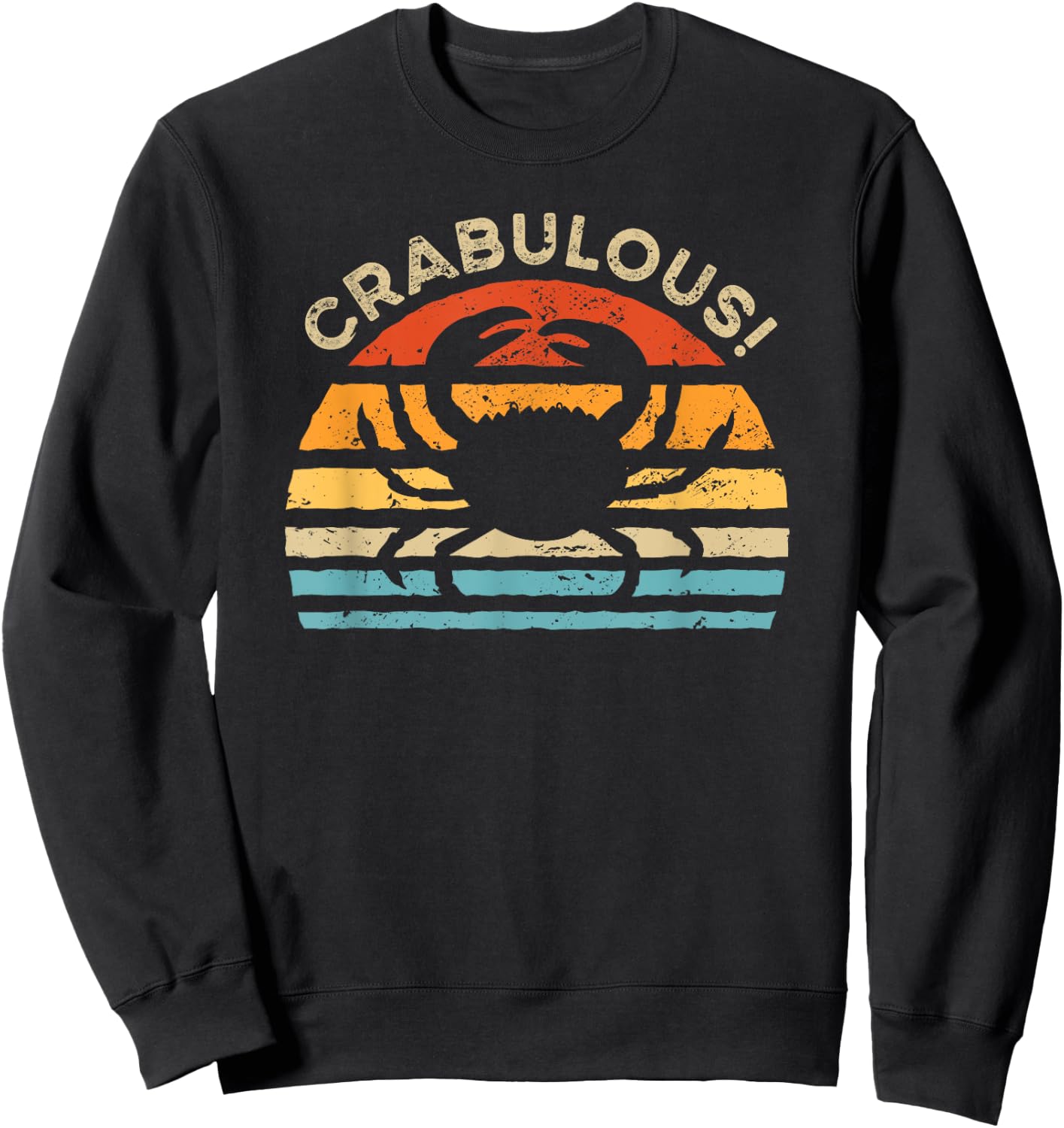 Crabulous Crabbing and Crab Sweatshirt - Sweatshirt | Black