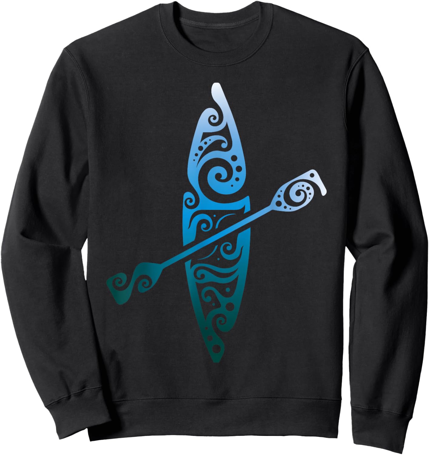 Kayaker Canoeing Paddling Boat Lover Kayak Water Sport Sweatshirt - Sweatshirt | Black