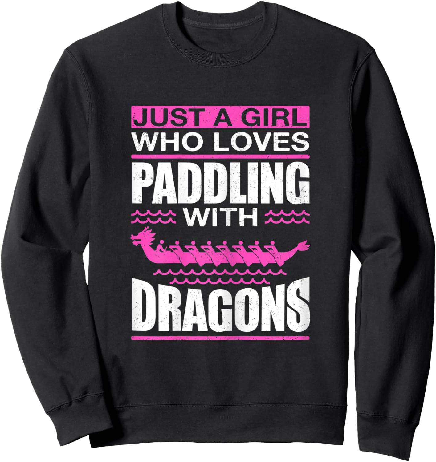 Dragon Boat Racing Paddling & Dragonboat Sweatshirt - Sweatshirt | Black