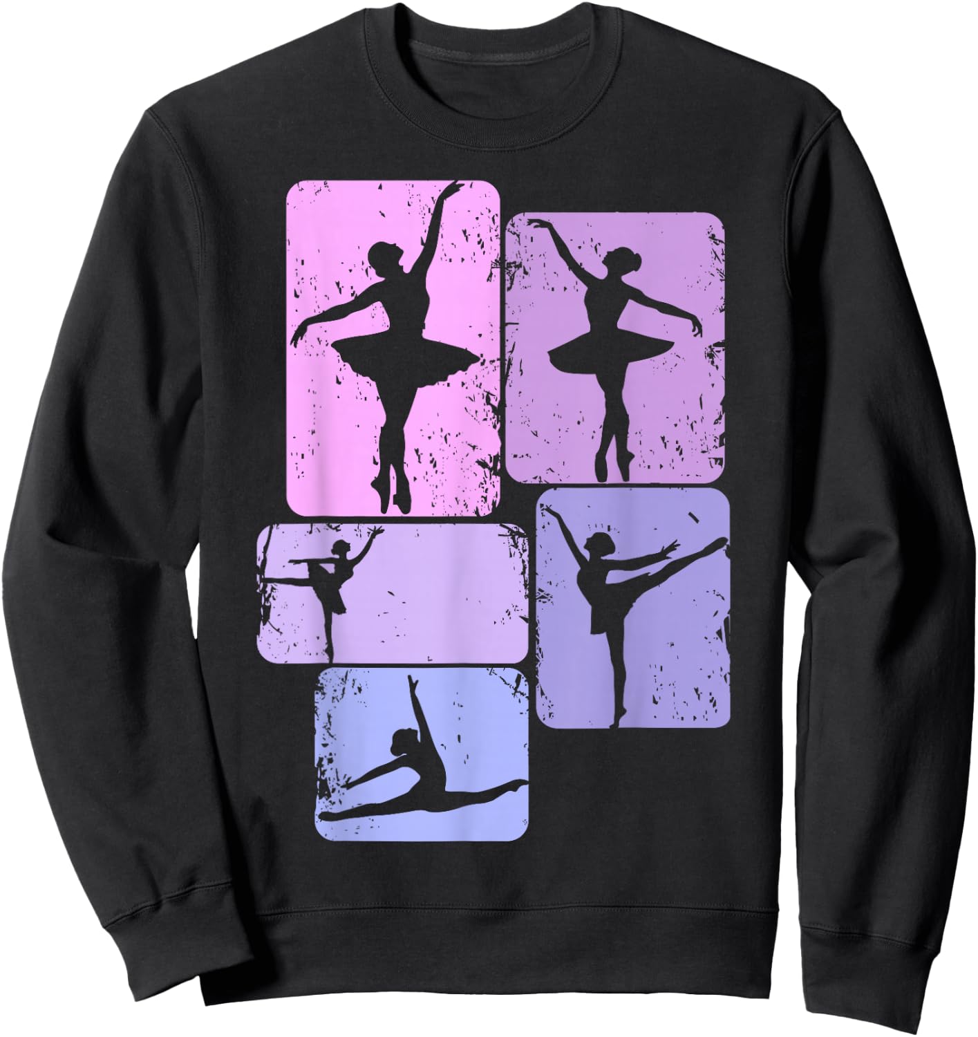 Ballerina Ballet Girls Women Children Sweatshirt - Sweatshirt | Black