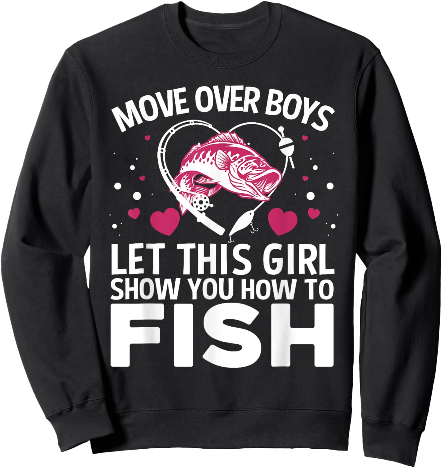 Unique Fishing Gift Fisherman Accessories & Stuff Women's Fishing Lover Sweatshirt - Sweatshirt | Black