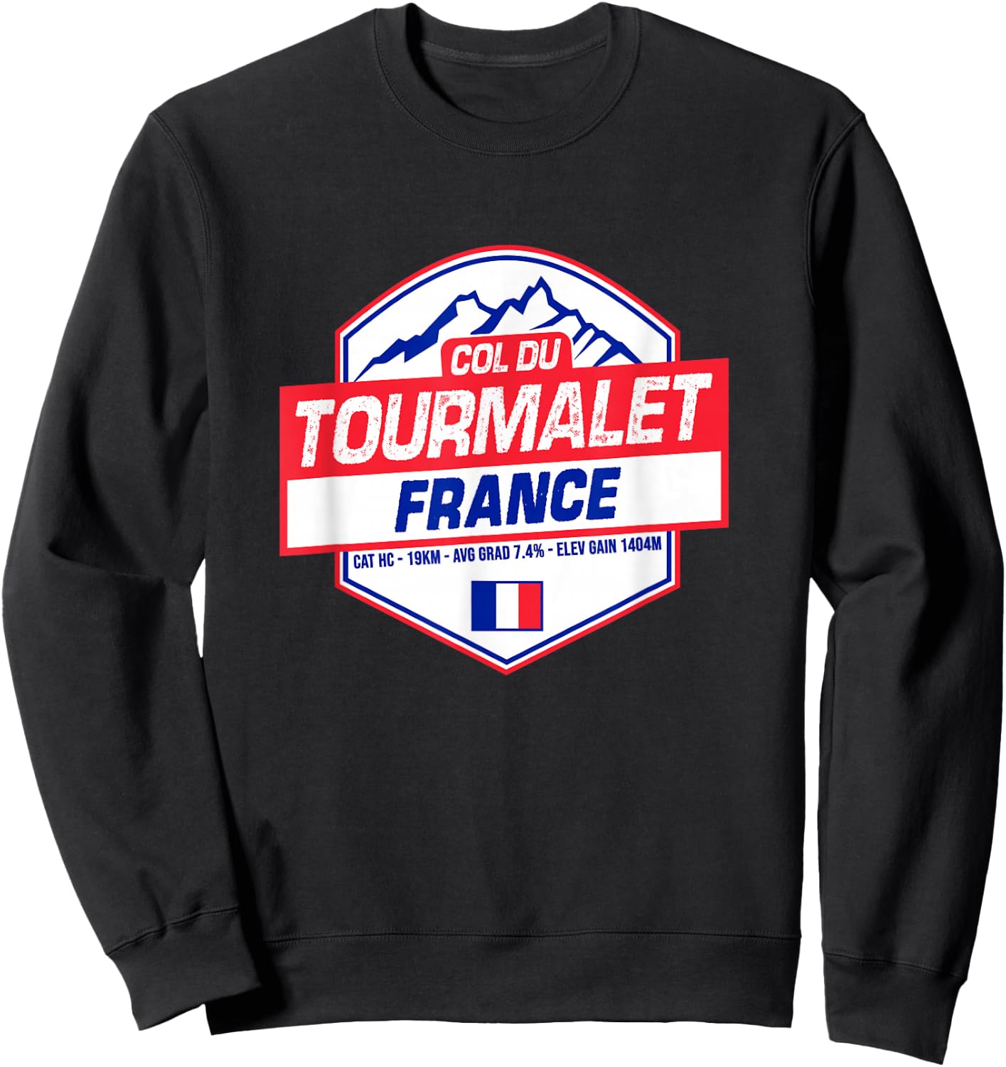 Col du Tourmalet Cycling In France Road Cyclist Sweatshirt - Sweatshirt | Black