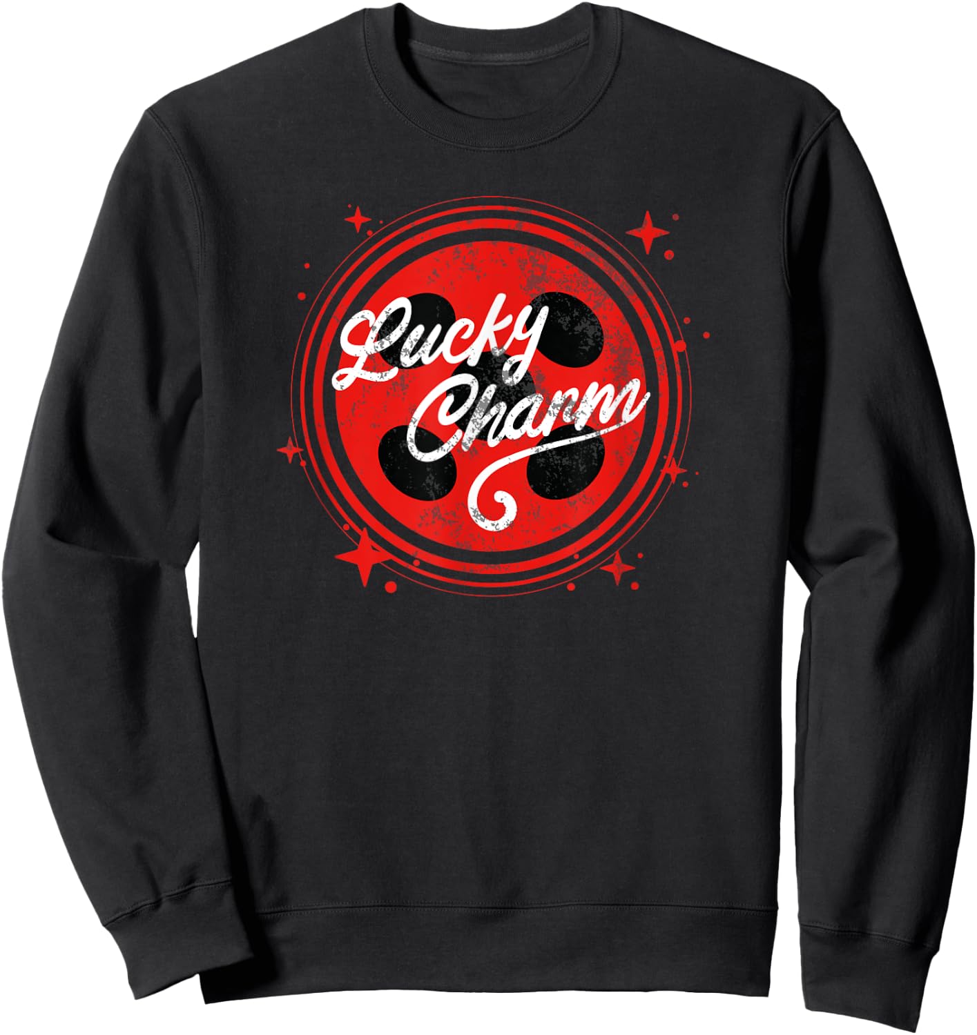 Miraculous Ladybug Vintage Collection Lucky Charm Sweatshirt - Sweatshirt | Black