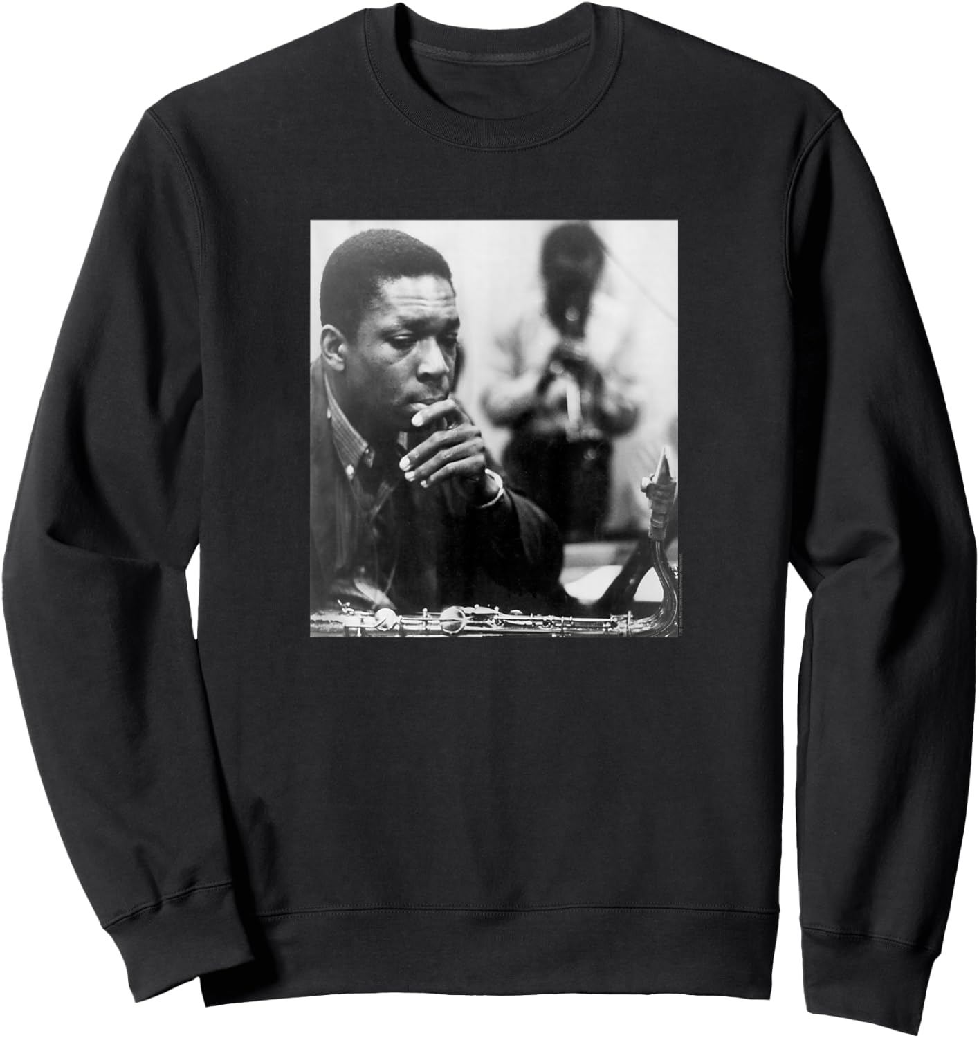 John Coltrane Black and White Photo Sweatshirt - Sweatshirt | Black